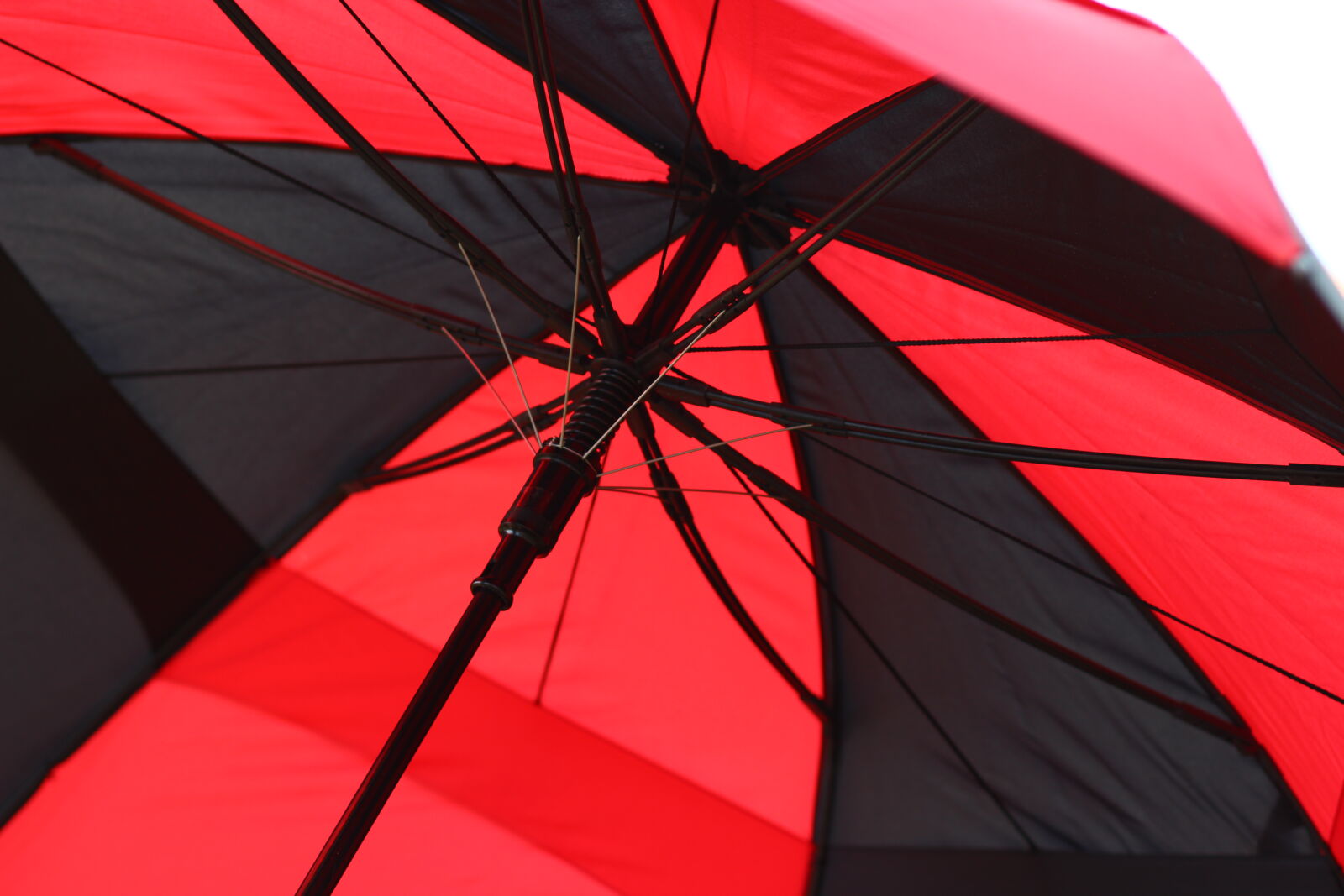 Canon EF 85mm F1.8 USM sample photo. Abstract, black, red, umbrella photography