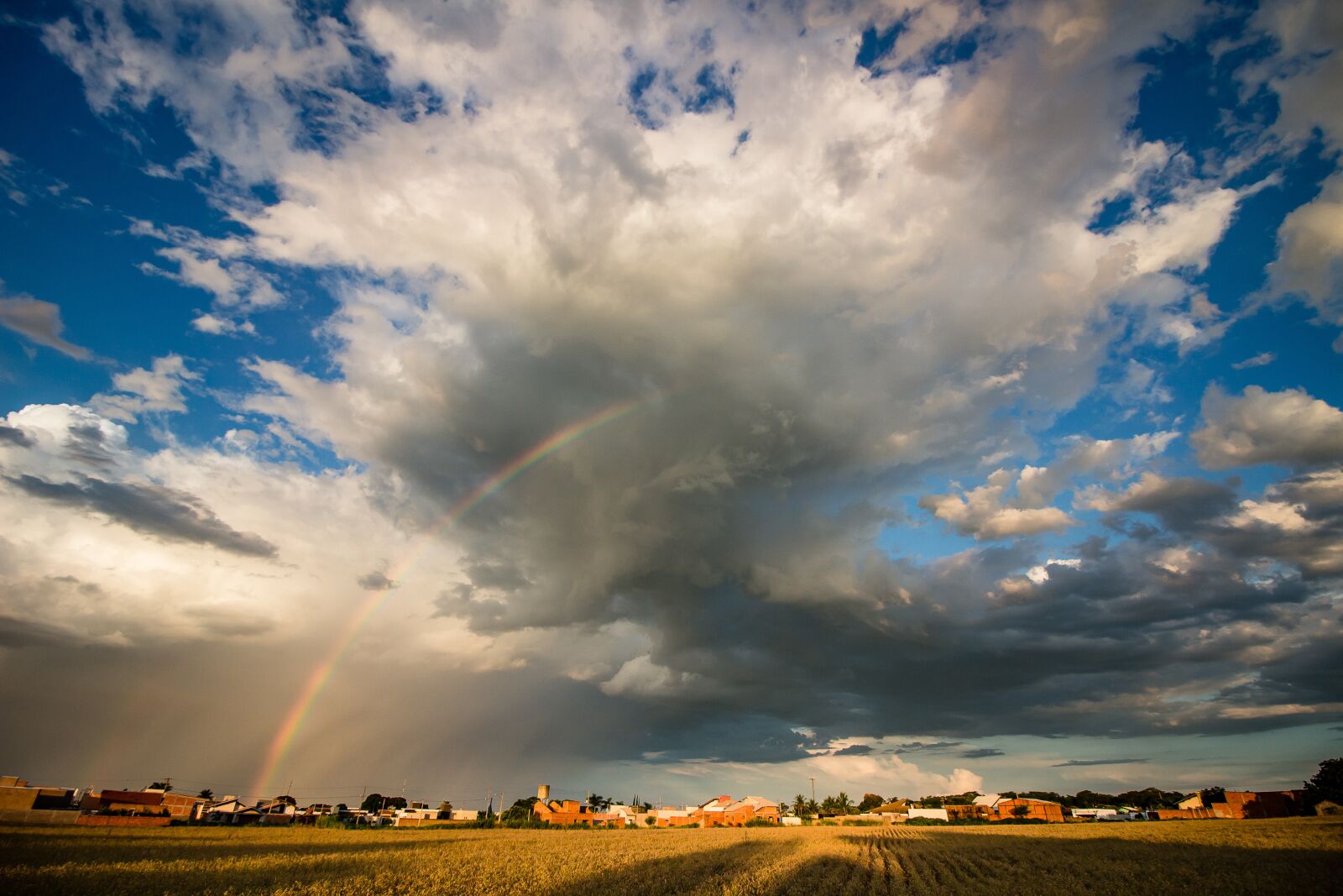 Canon EOS 700D (EOS Rebel T5i / EOS Kiss X7i) + Canon EF-S 10-18mm F4.5–5.6 IS STM sample photo. Rainbow, clouds, the rain photography