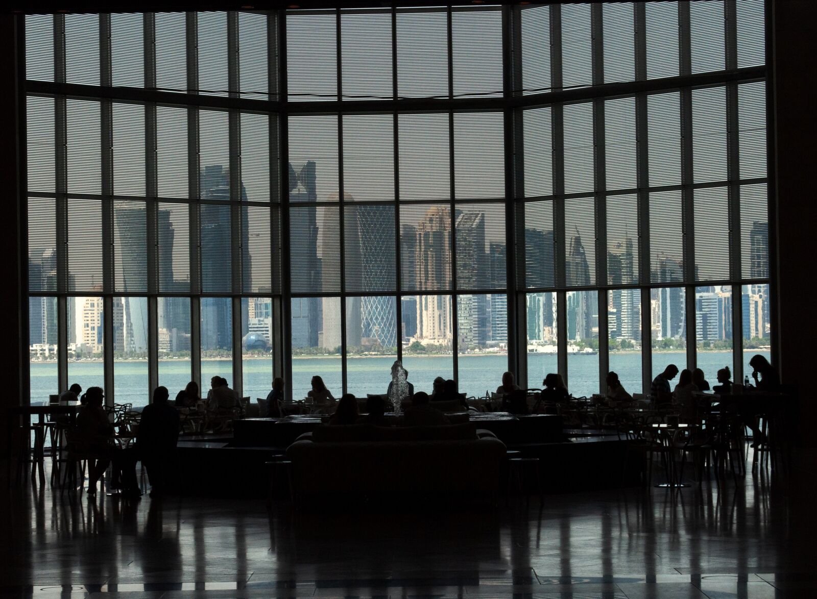 Nikon D5000 sample photo. Mirroring, qatar, hotel photography