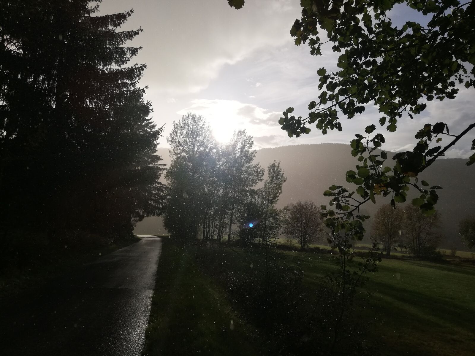 HUAWEI RNE-L21 sample photo. Rain, landscape, nature photography