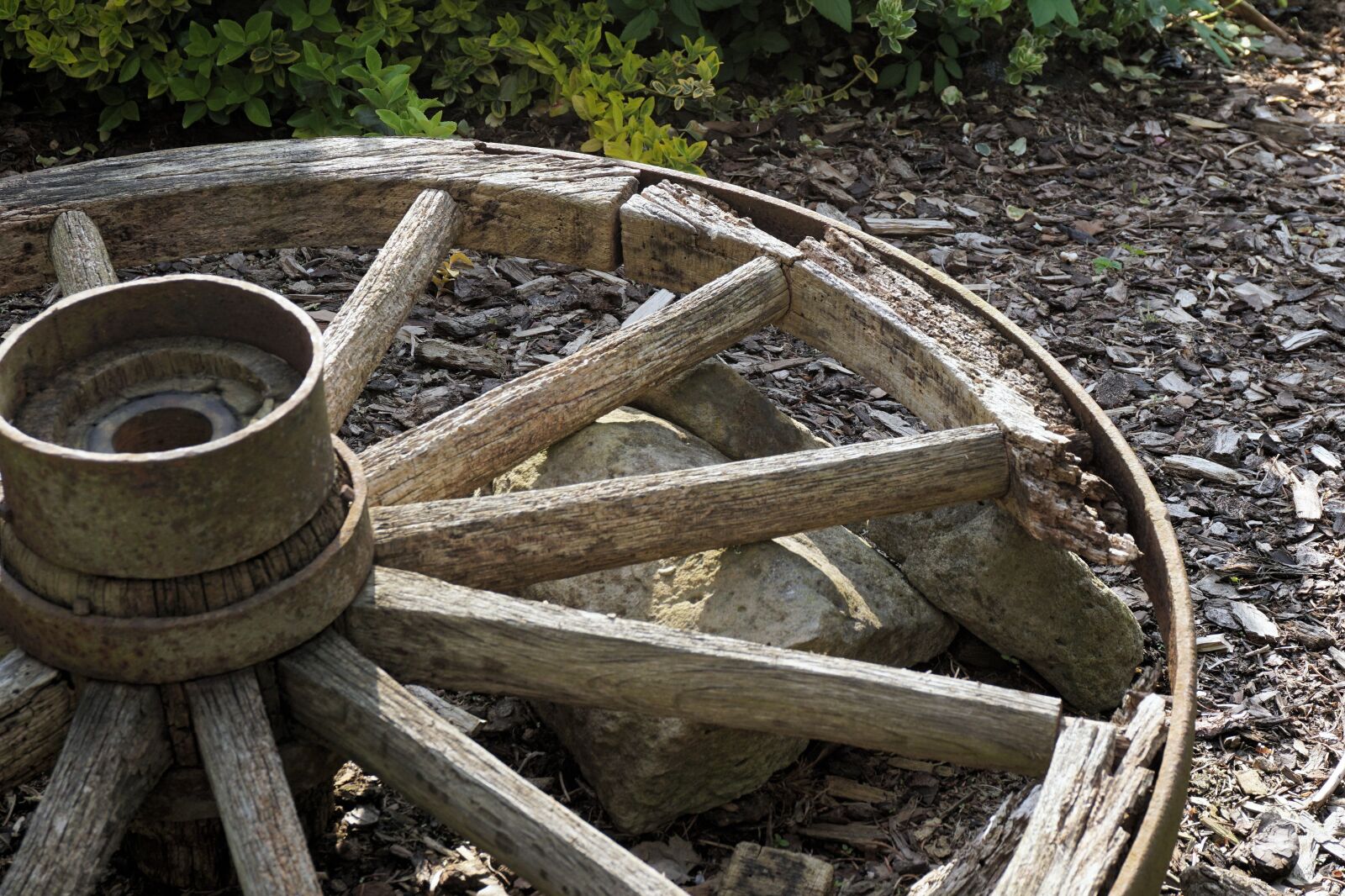 Sony a6000 sample photo. Wheel, wooden wheel, old photography