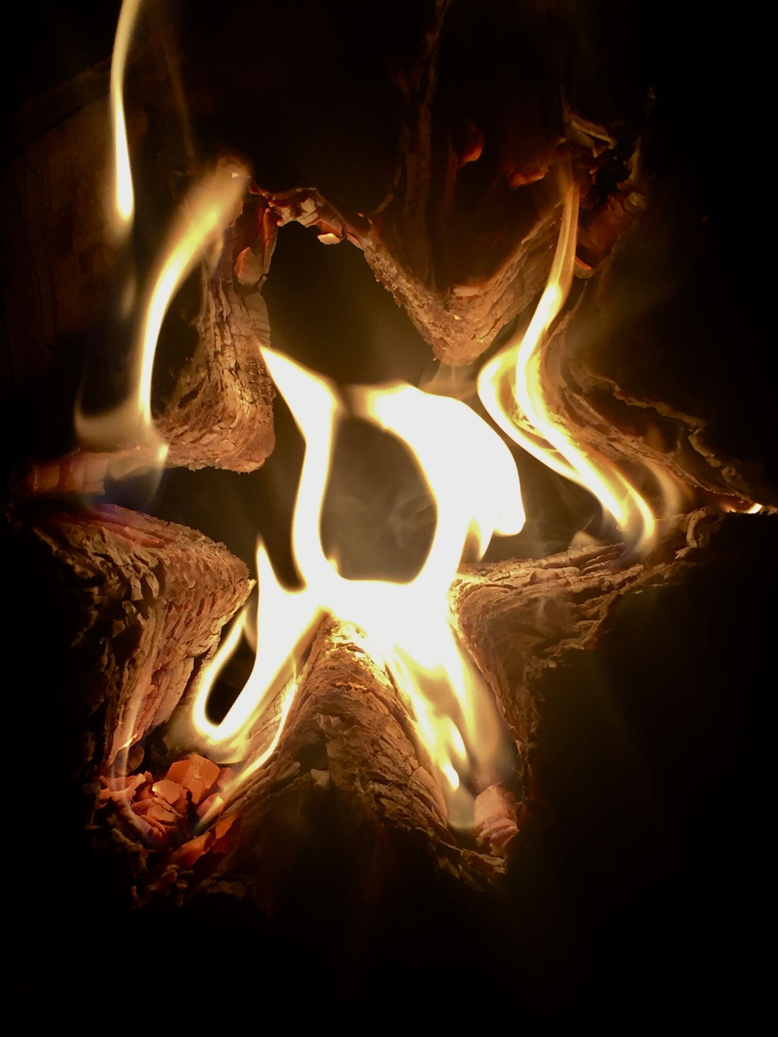 iPhone 6 back camera 4.15mm f/2.2 sample photo. Star, fire, flame photography
