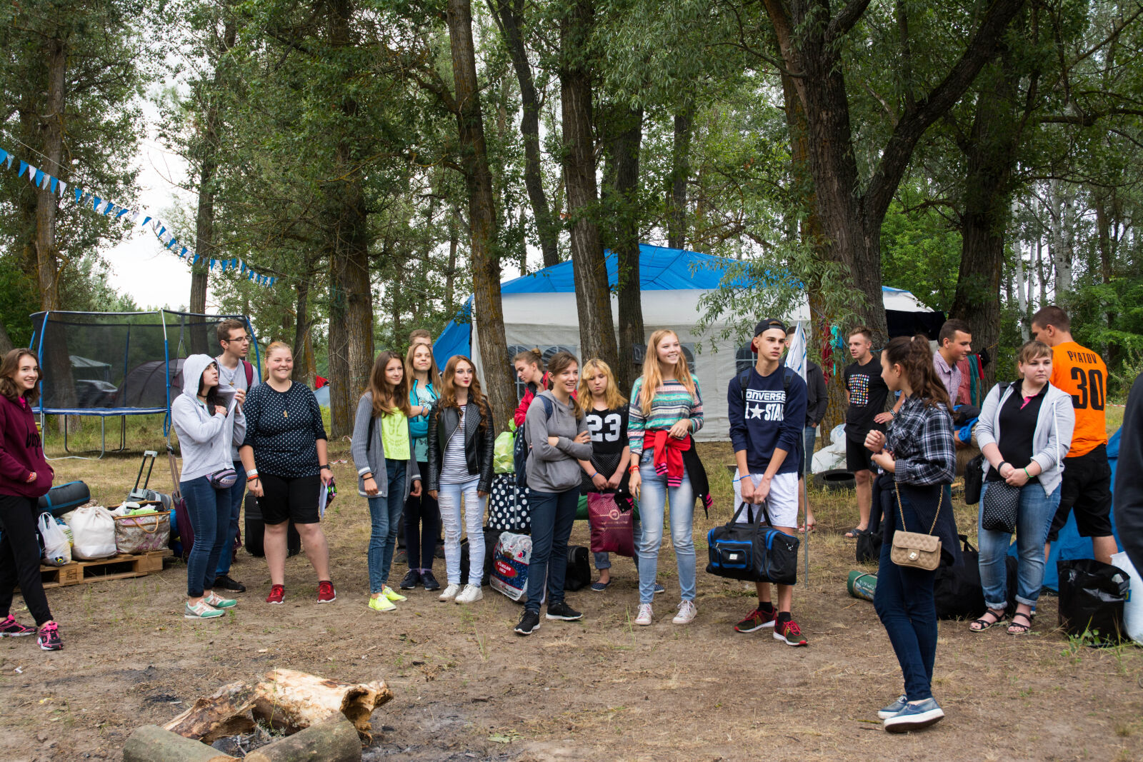 Nikon D7100 sample photo. Camp, dip, forest, pine photography