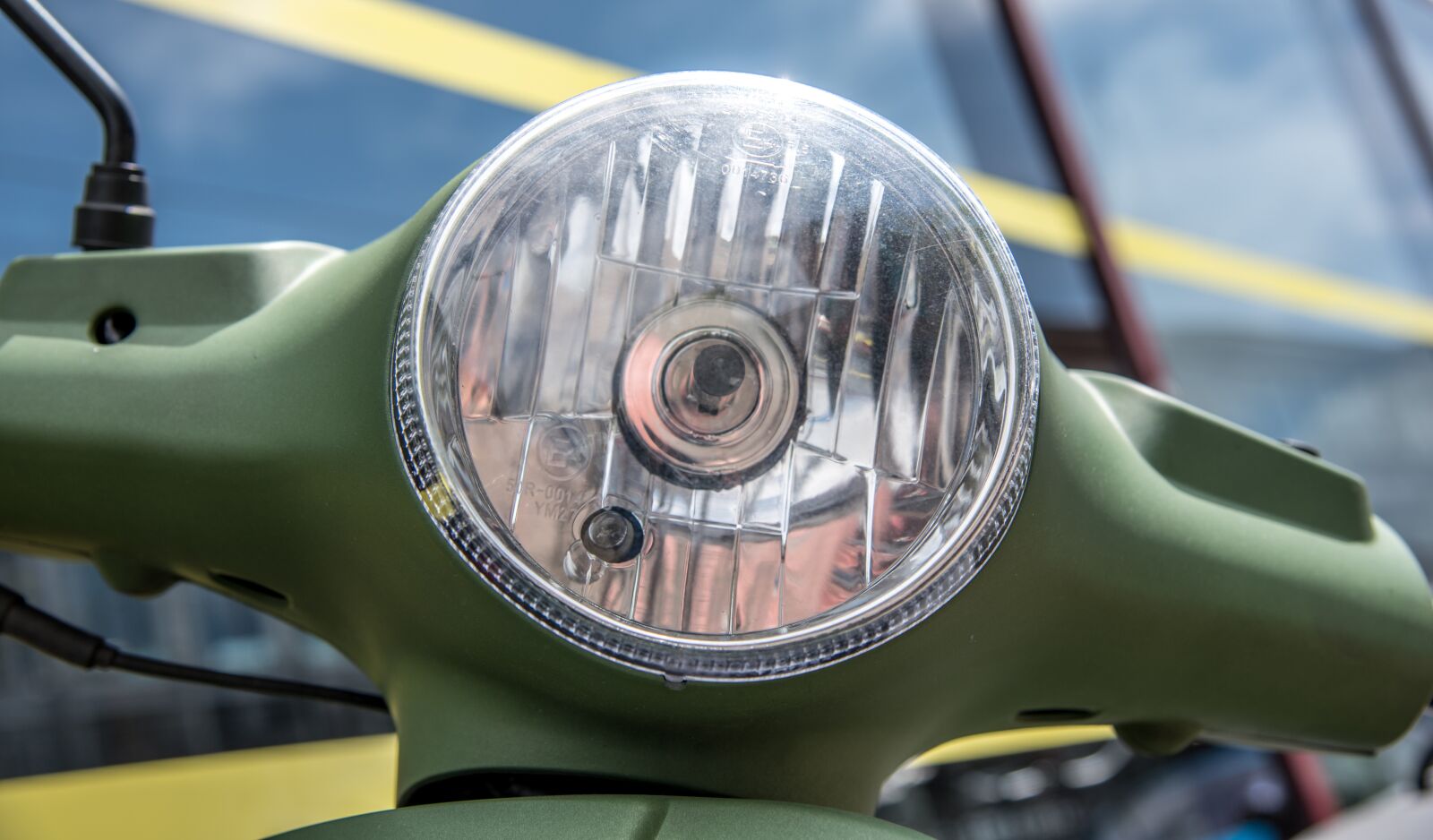 Nikon D750 sample photo. Headlight, moped, close photography