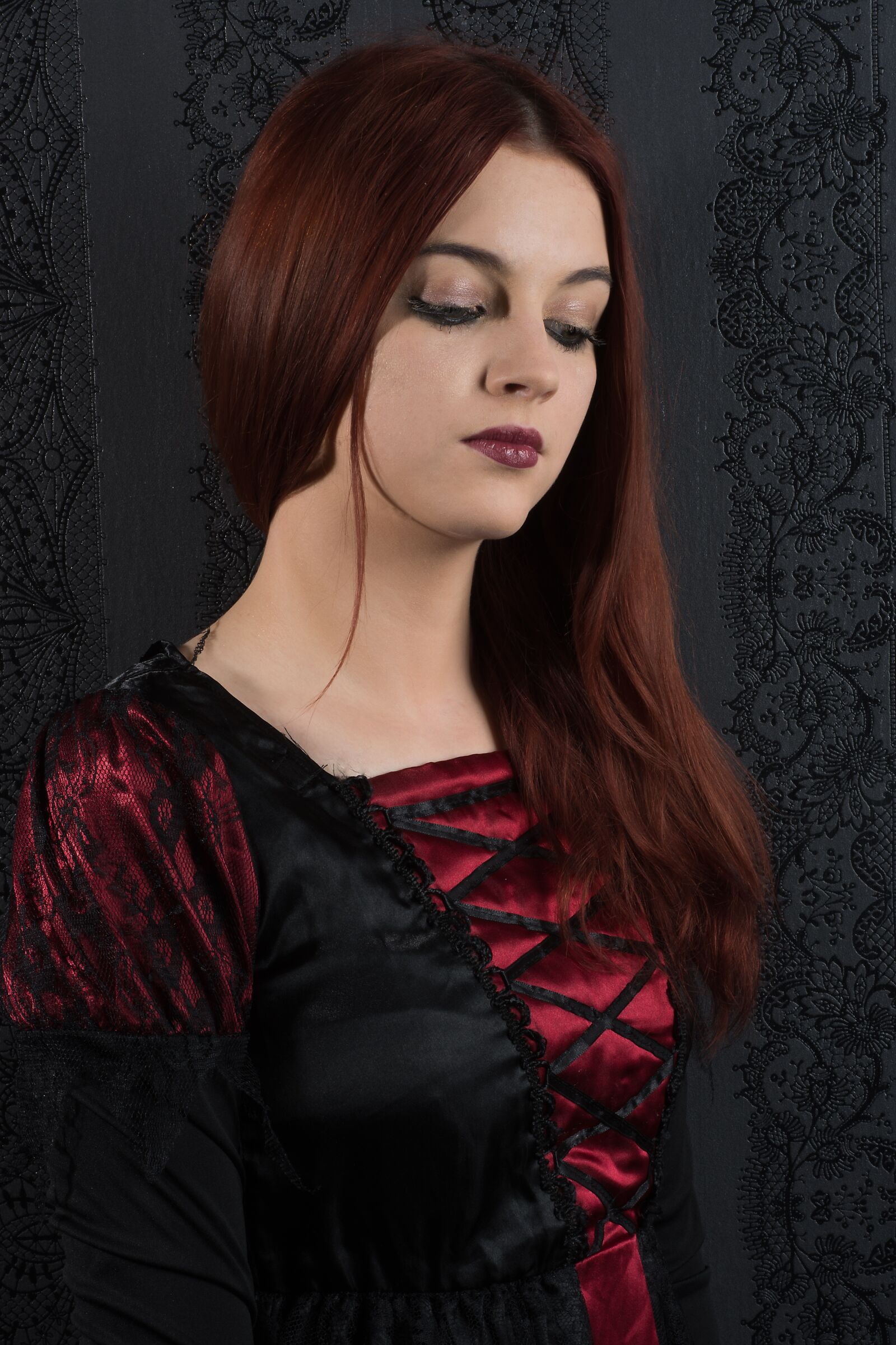 Nikon D7200 sample photo. Girl, red, portrait photography