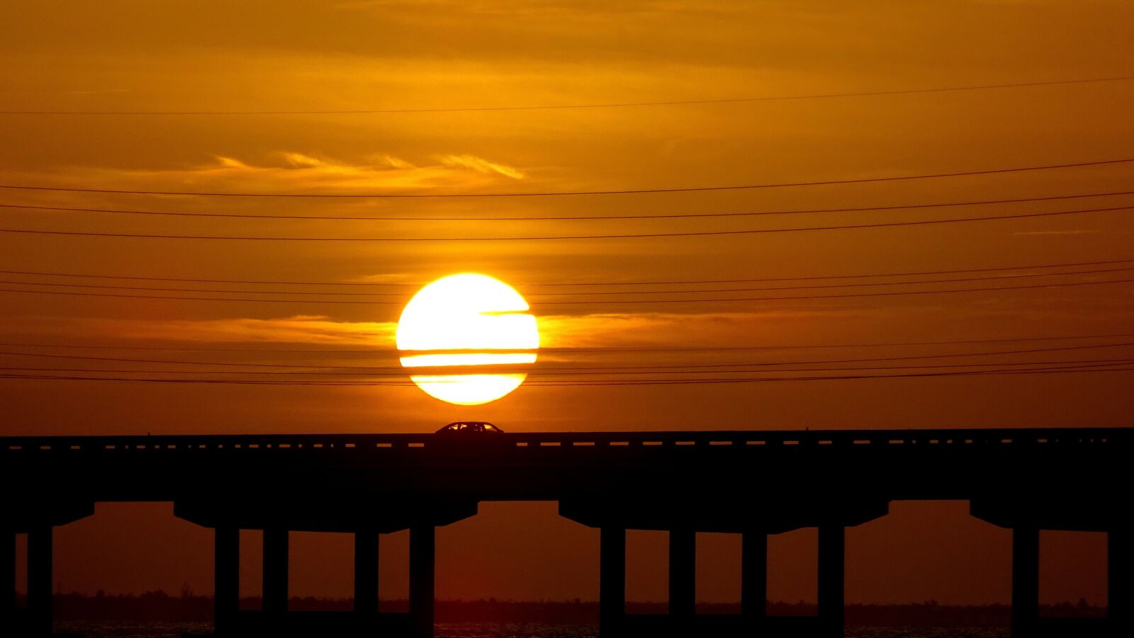 Sony Cyber-shot DSC-WX350 sample photo. Sunset, bridge, florida photography