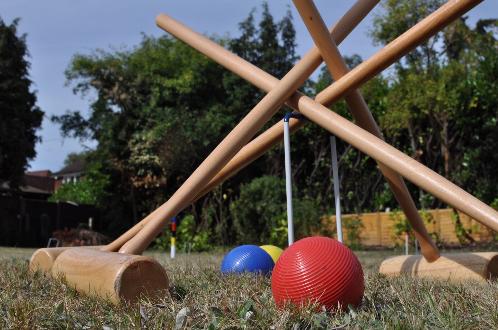 Nikon D5000 sample photo. Croquet, garden, summer photography