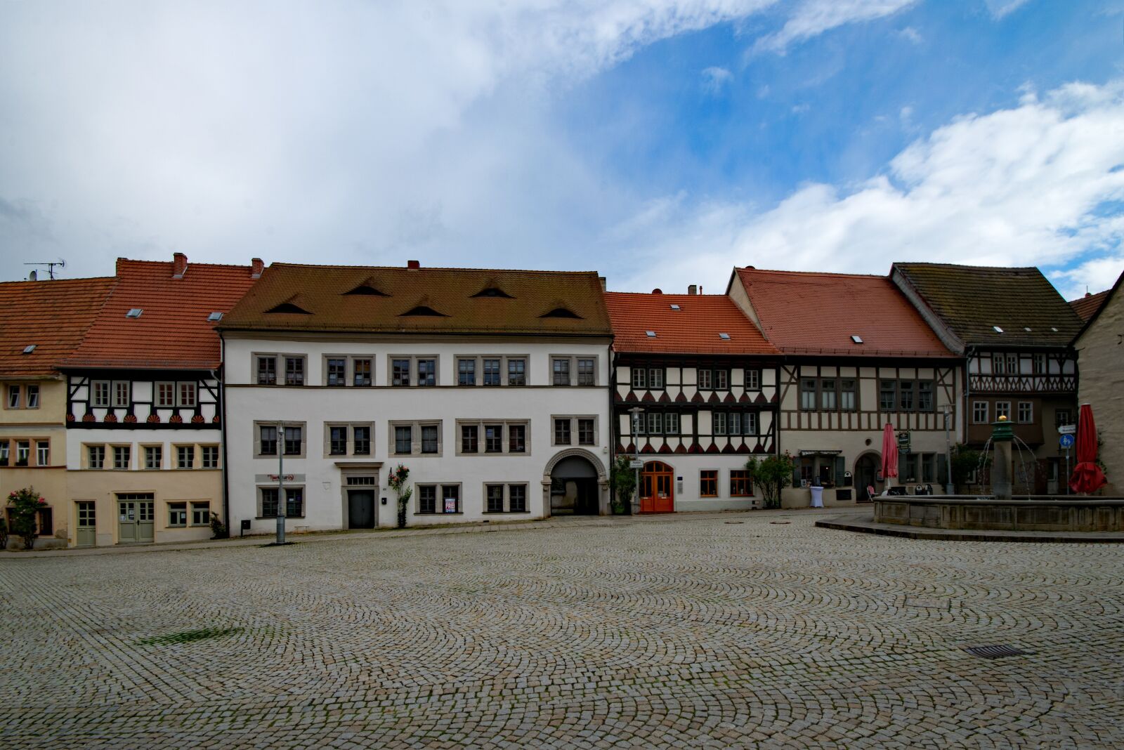 Nikon D5300 sample photo. Marketplace, sangerhausen, saxony-anhalt photography