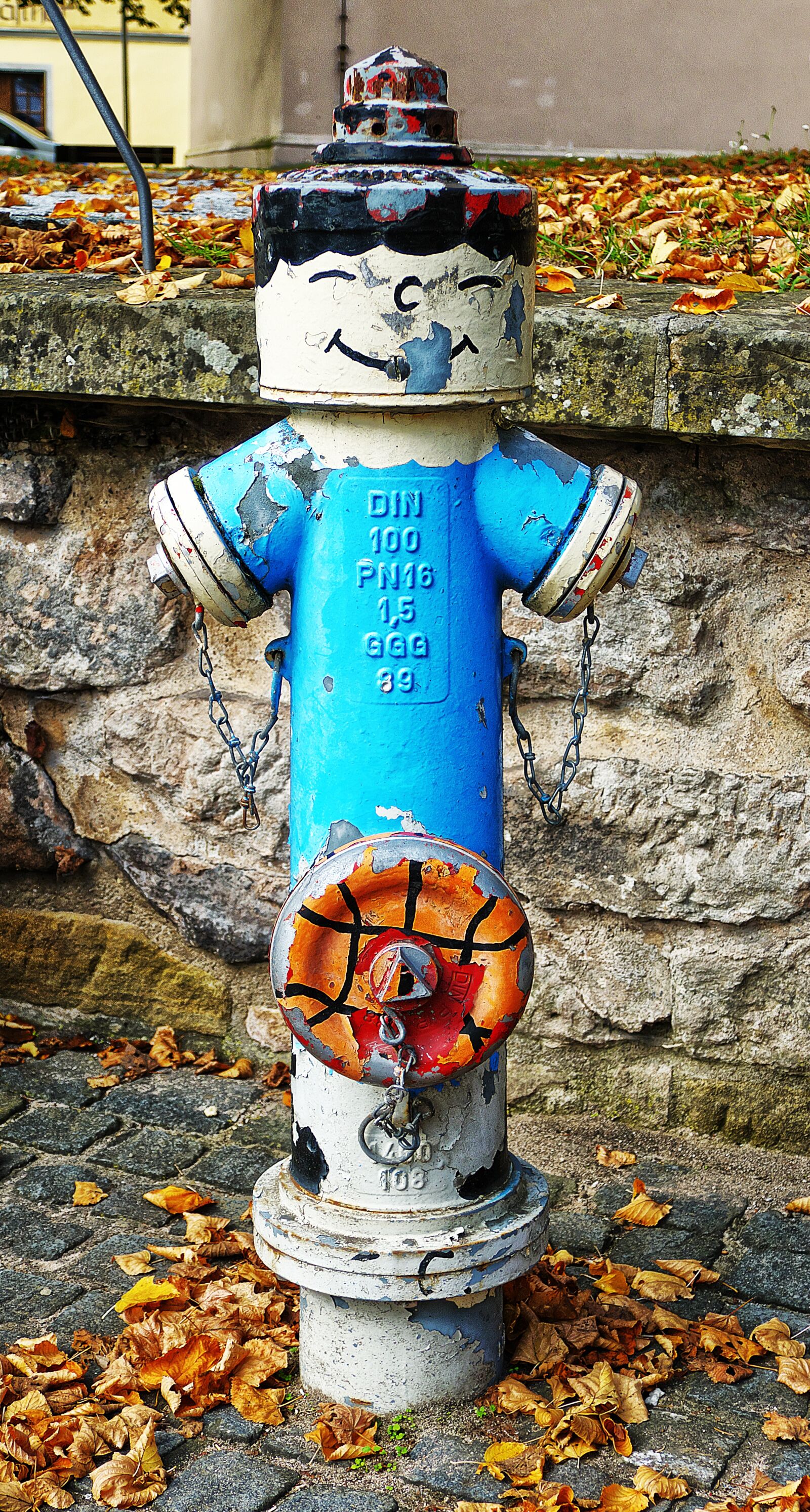Panasonic Lumix DMC-FZ1000 sample photo. Hydrant, painted, funny photography