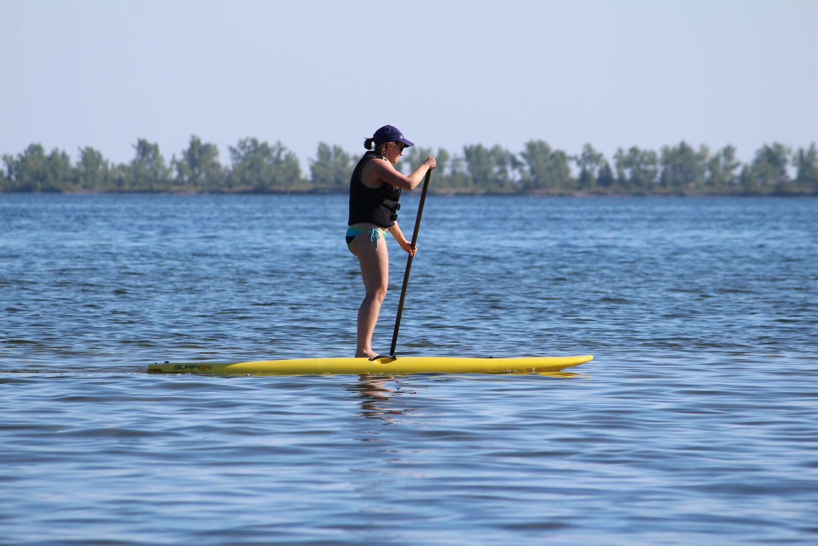 Canon EF-S 55-250mm F4-5.6 IS sample photo. Paddle board, water, summer photography