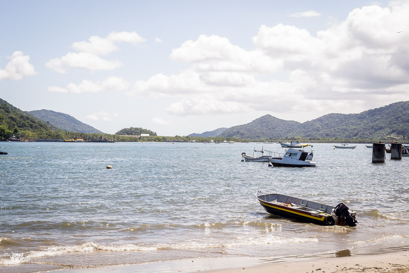 Nikon D3100 sample photo. Agua, barco, beach, bertioga photography