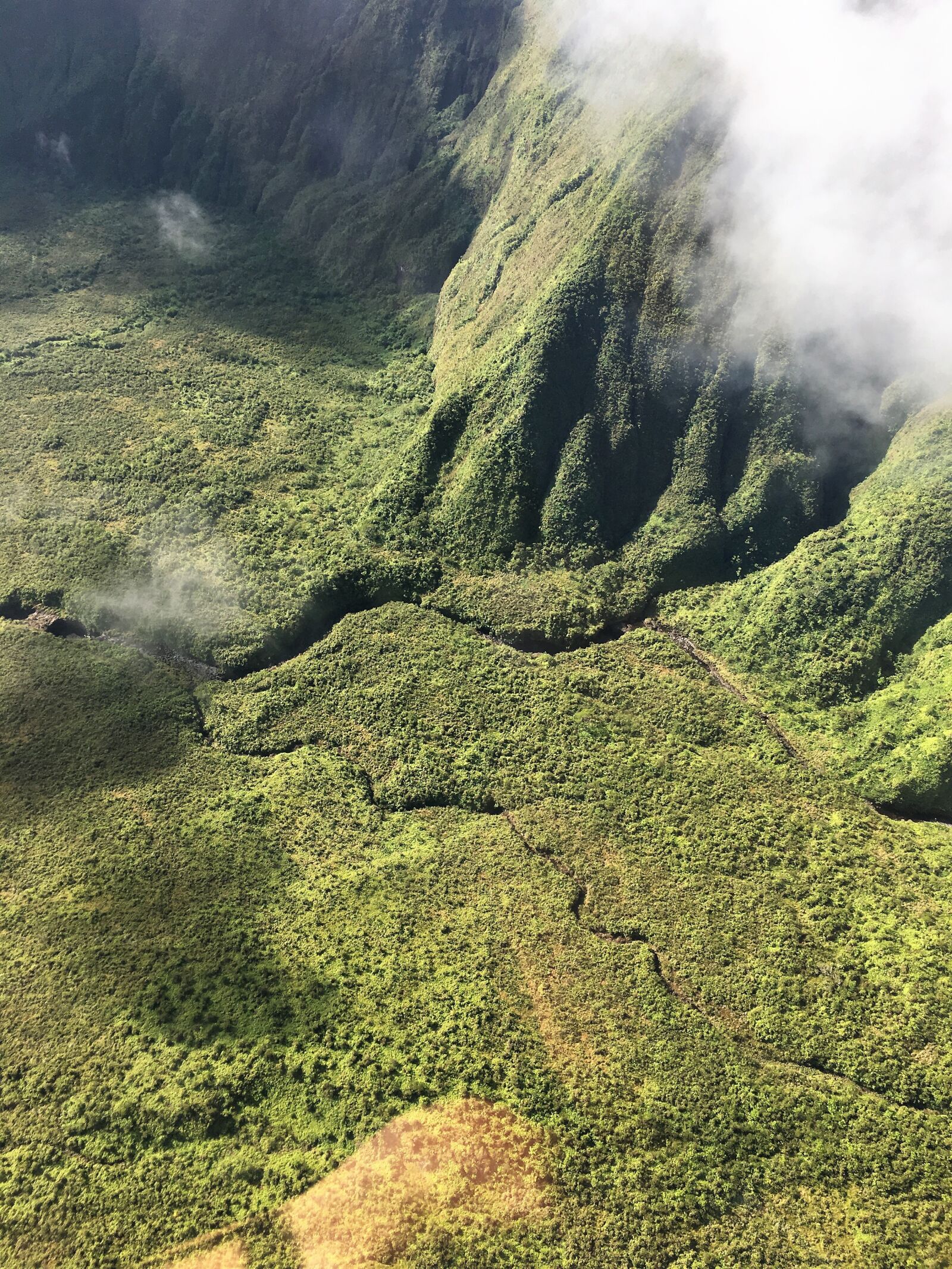 iPhone 6s back camera 4.15mm f/2.2 sample photo. Hawaii, mountain, helicopter-view photography