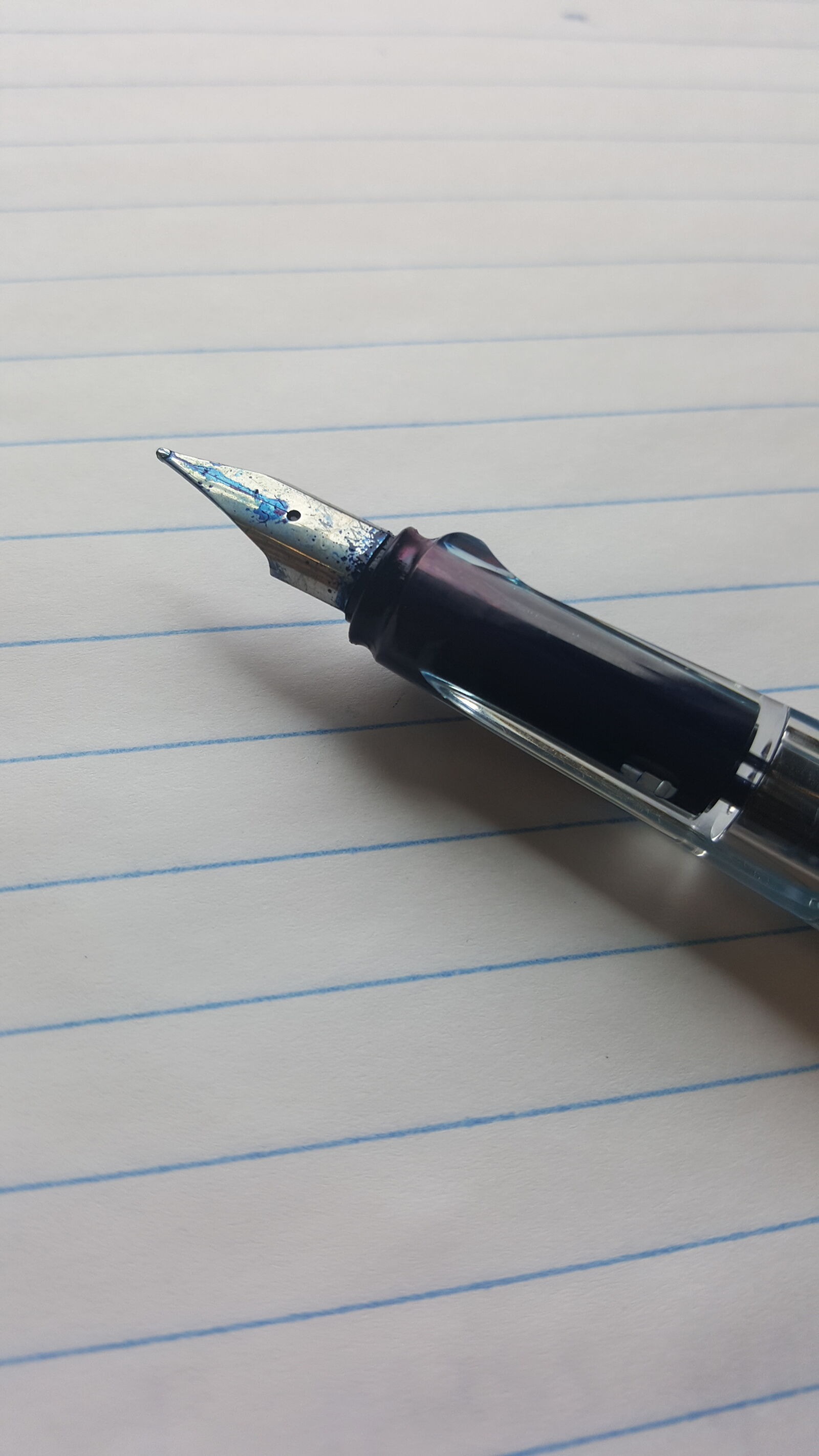 Samsung GALAXY S6 edge sample photo. Blue, fountain, pen, ink photography