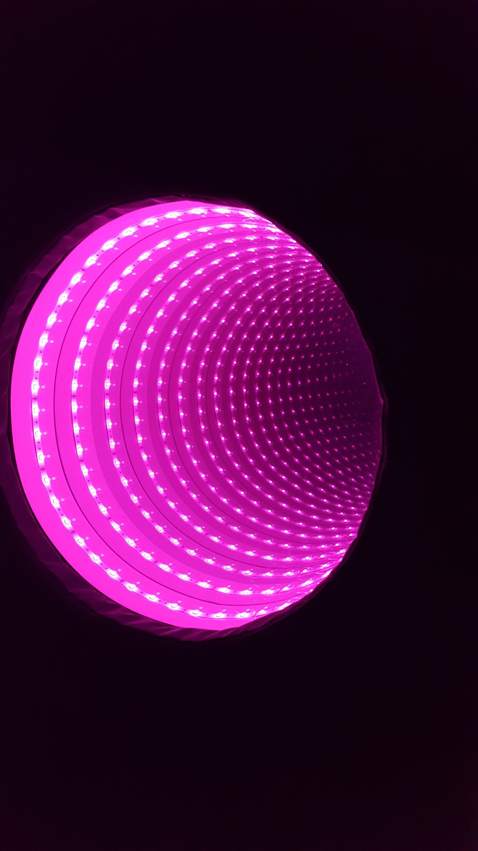 Samsung Galaxy S6 sample photo. Infinity tunnel, led, pink photography