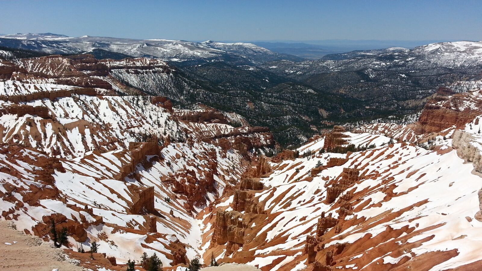 Samsung Galaxy Note2 sample photo. Bryce canyon, nature, snow photography