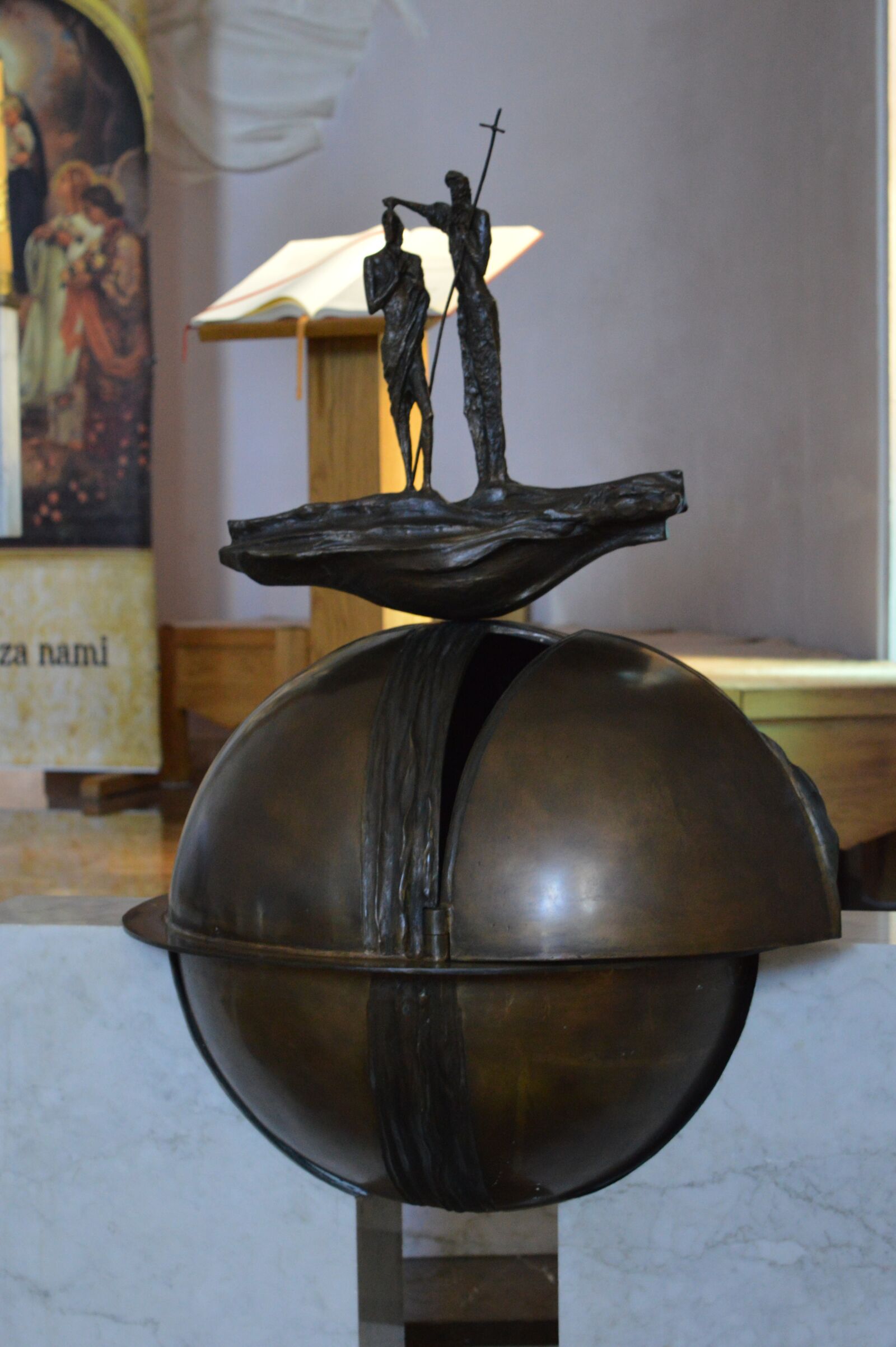 Nikon D3200 sample photo. Iwonicz-zdrój, font, sculpture photography