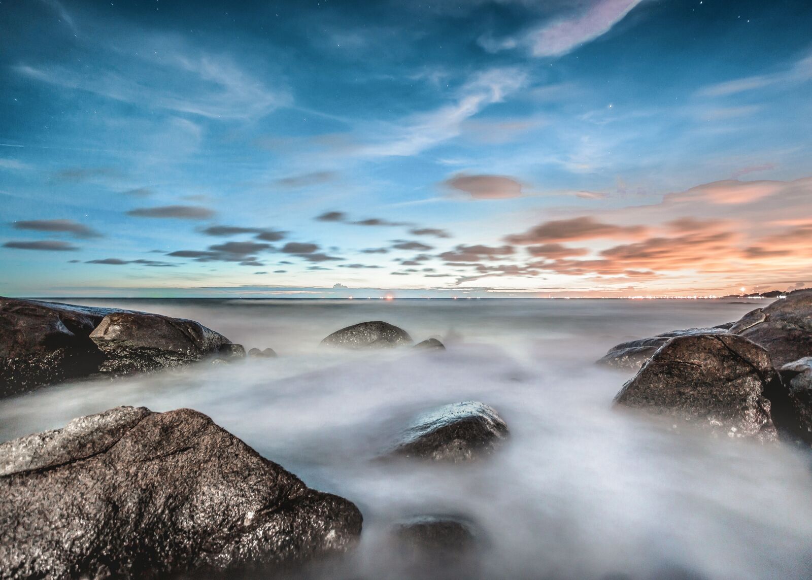 Canon EOS 6D + Canon EF 17-40mm F4L USM sample photo. Sea, landscape, sky, night photography