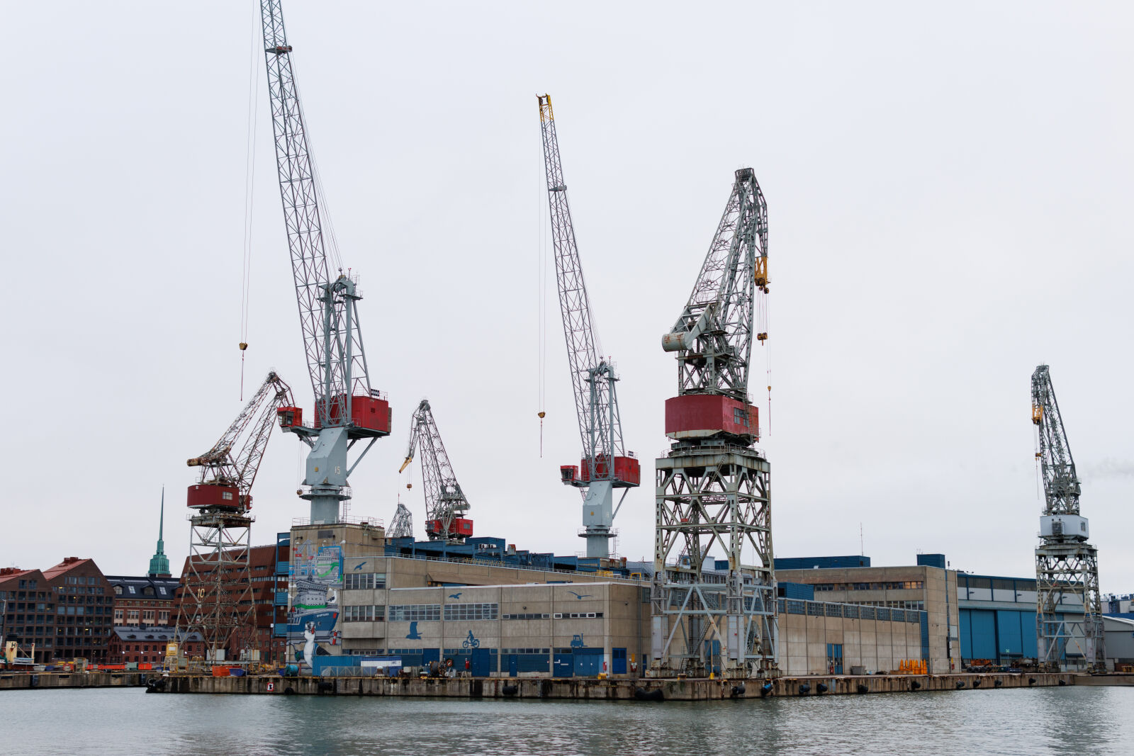 Sigma 30mm F1.4 DC DN | C sample photo. Harbor cranes photography