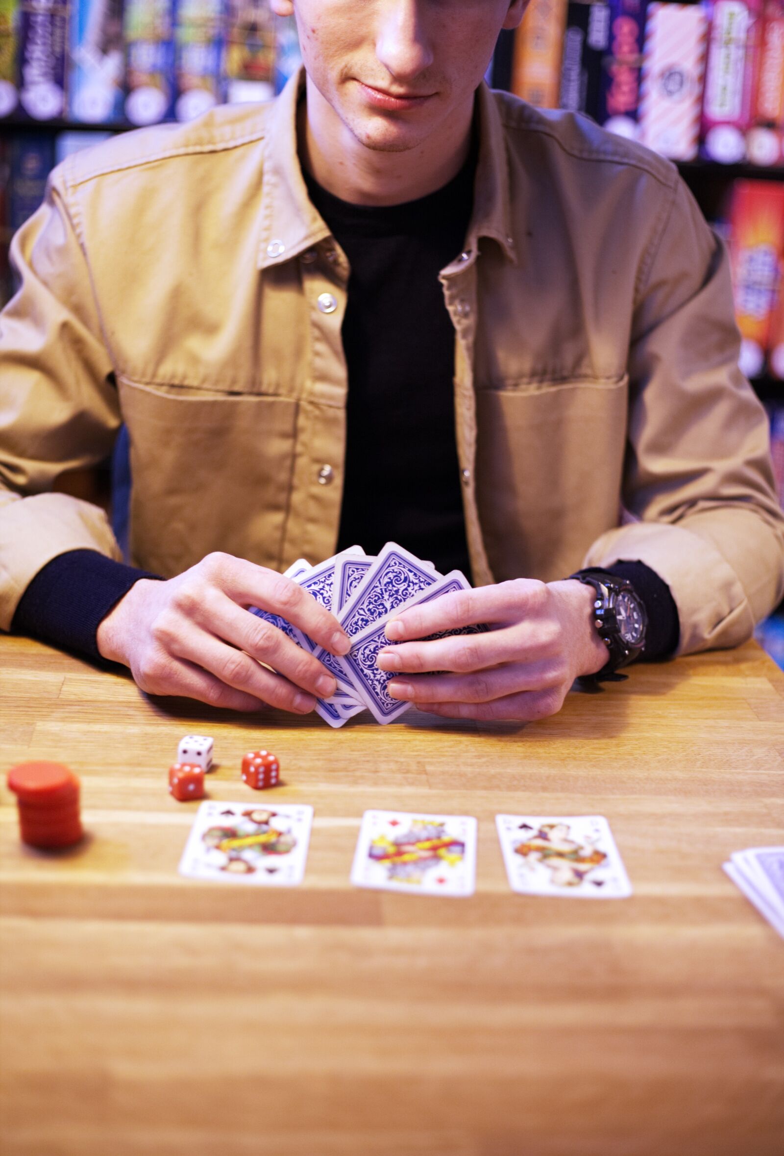 Canon EOS 5D sample photo. Cards, games, poker photography