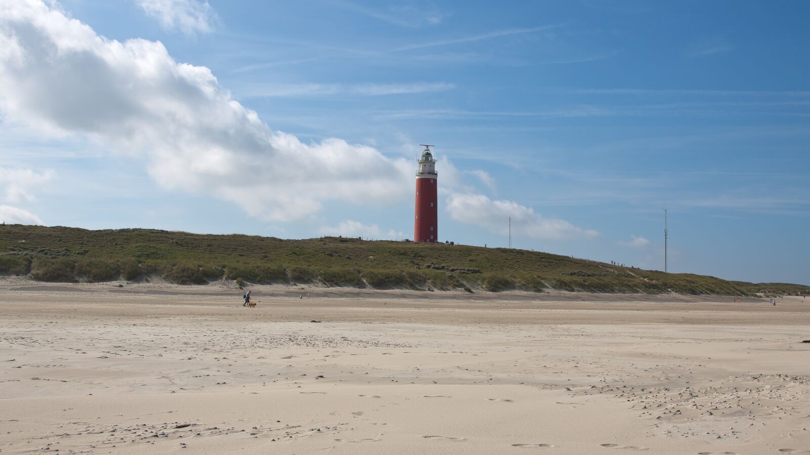 Canon EOS 50D + Canon EF 24-105mm F4L IS USM sample photo. Lighthouse, grass, dunes photography