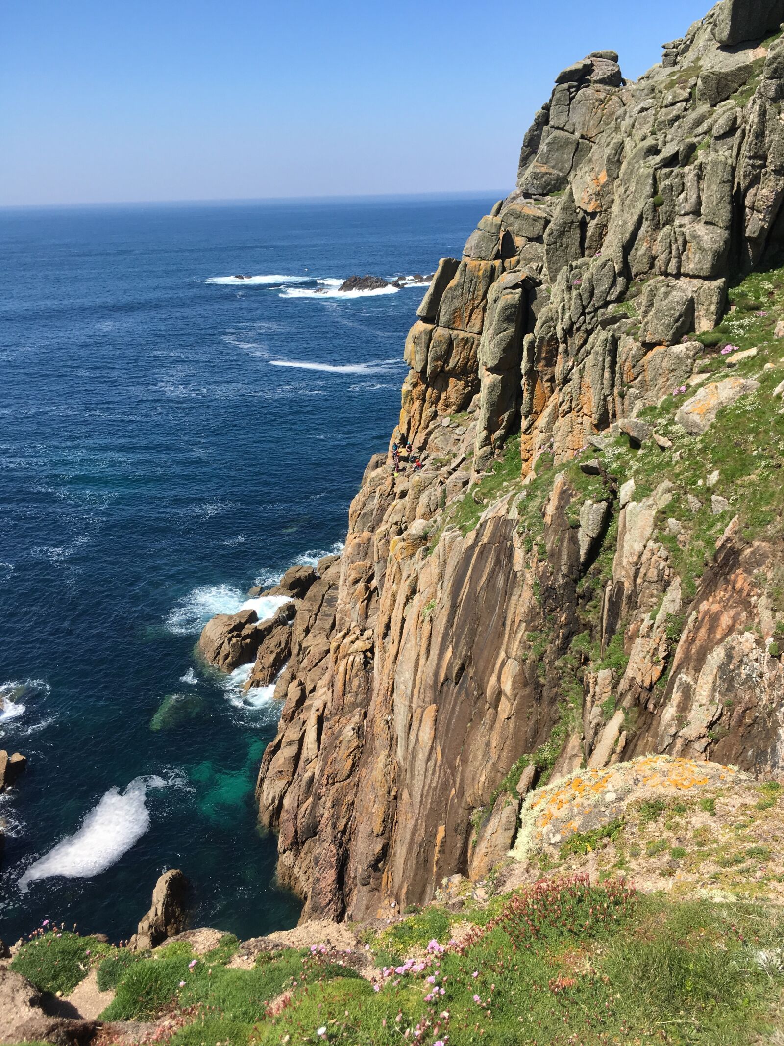 Apple iPhone SE sample photo. Cornwall, summer, cliffs photography