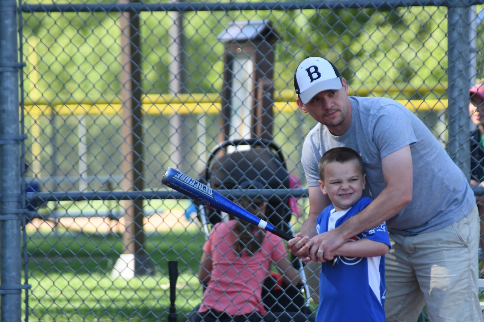 Nikon D500 sample photo. Father, baseball, summer photography