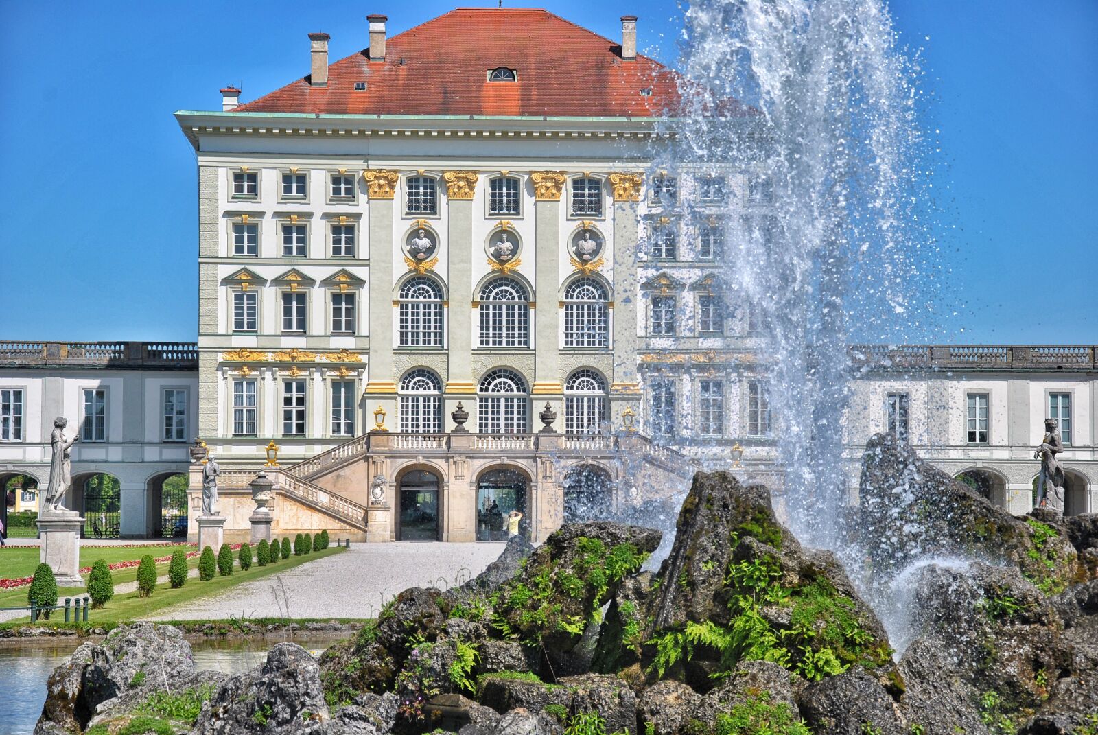 Nikon D3000 sample photo. Nymphenburg, munich, castle photography