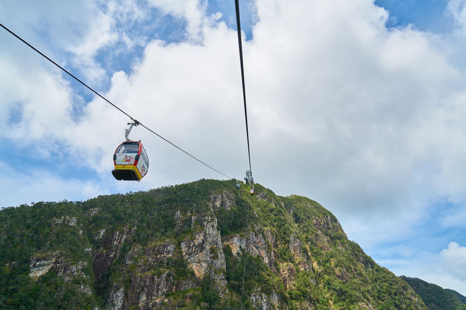Sony a7R II sample photo. Cable car, high, transport photography