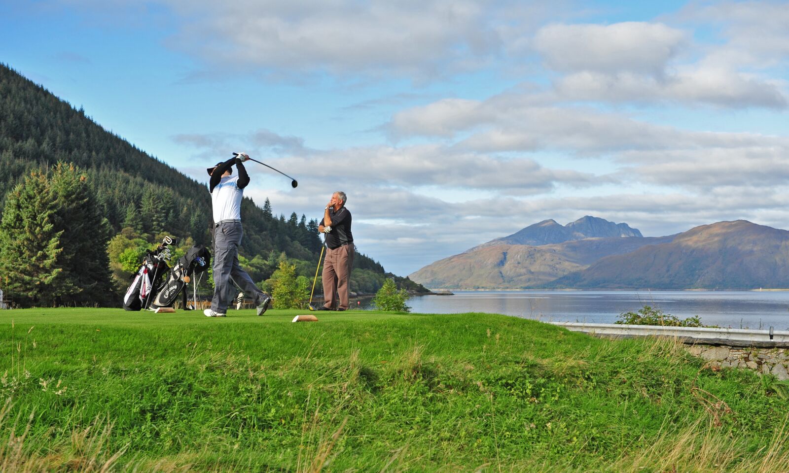 Nikon D700 sample photo. Golf, scottish golf, loch photography