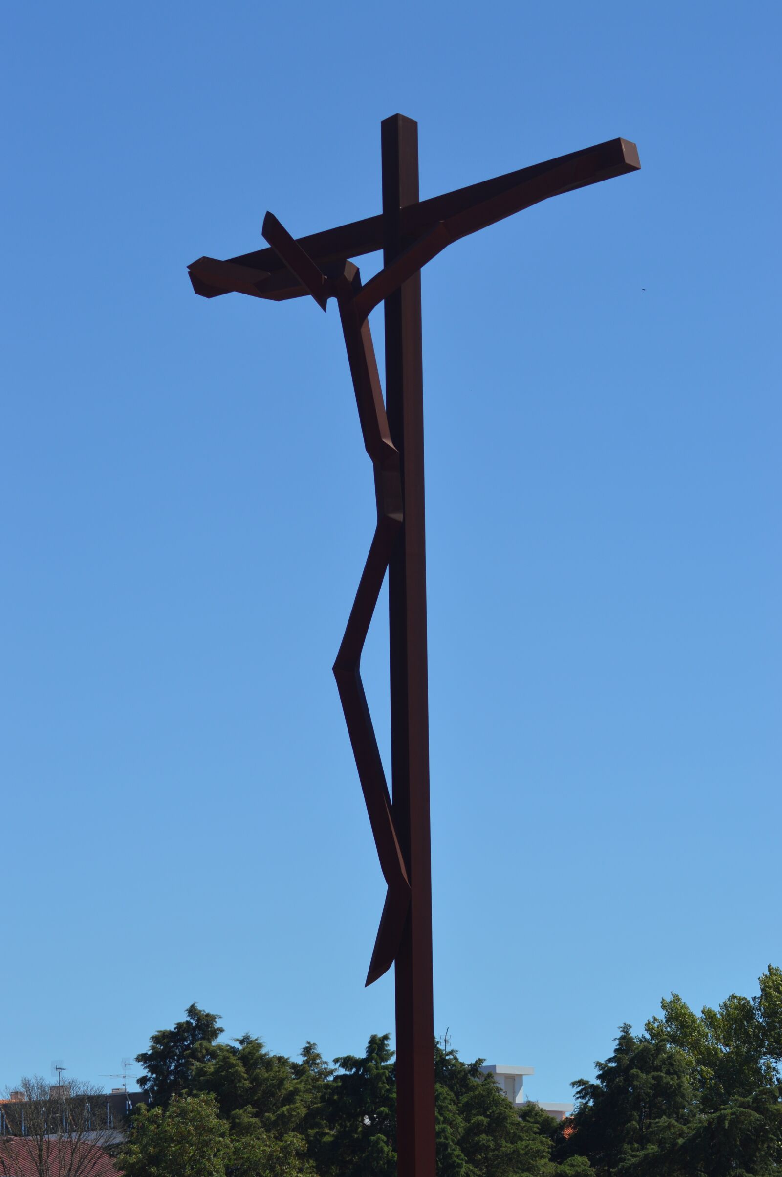 Nikon D3200 sample photo. Cross, sky, blue photography