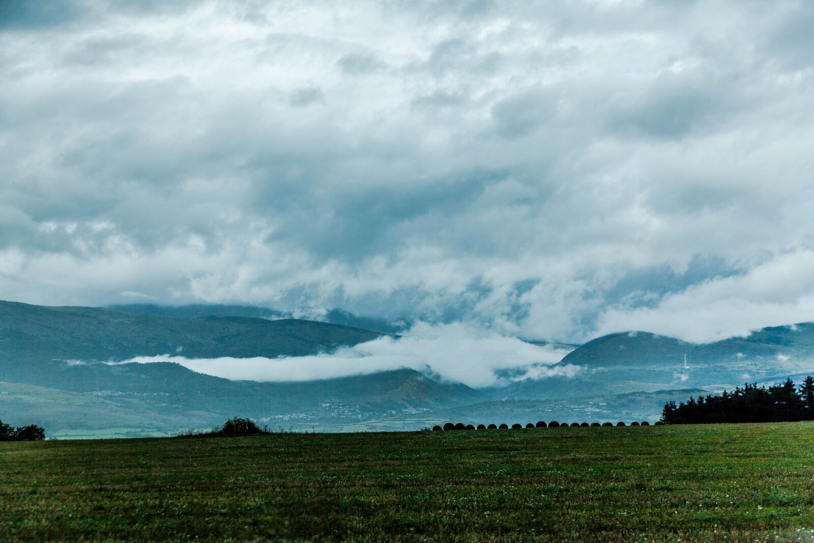 Canon EOS 5D Mark II + Canon EF 24-70mm F2.8L II USM sample photo. Andorra, clouds, earth, fields photography