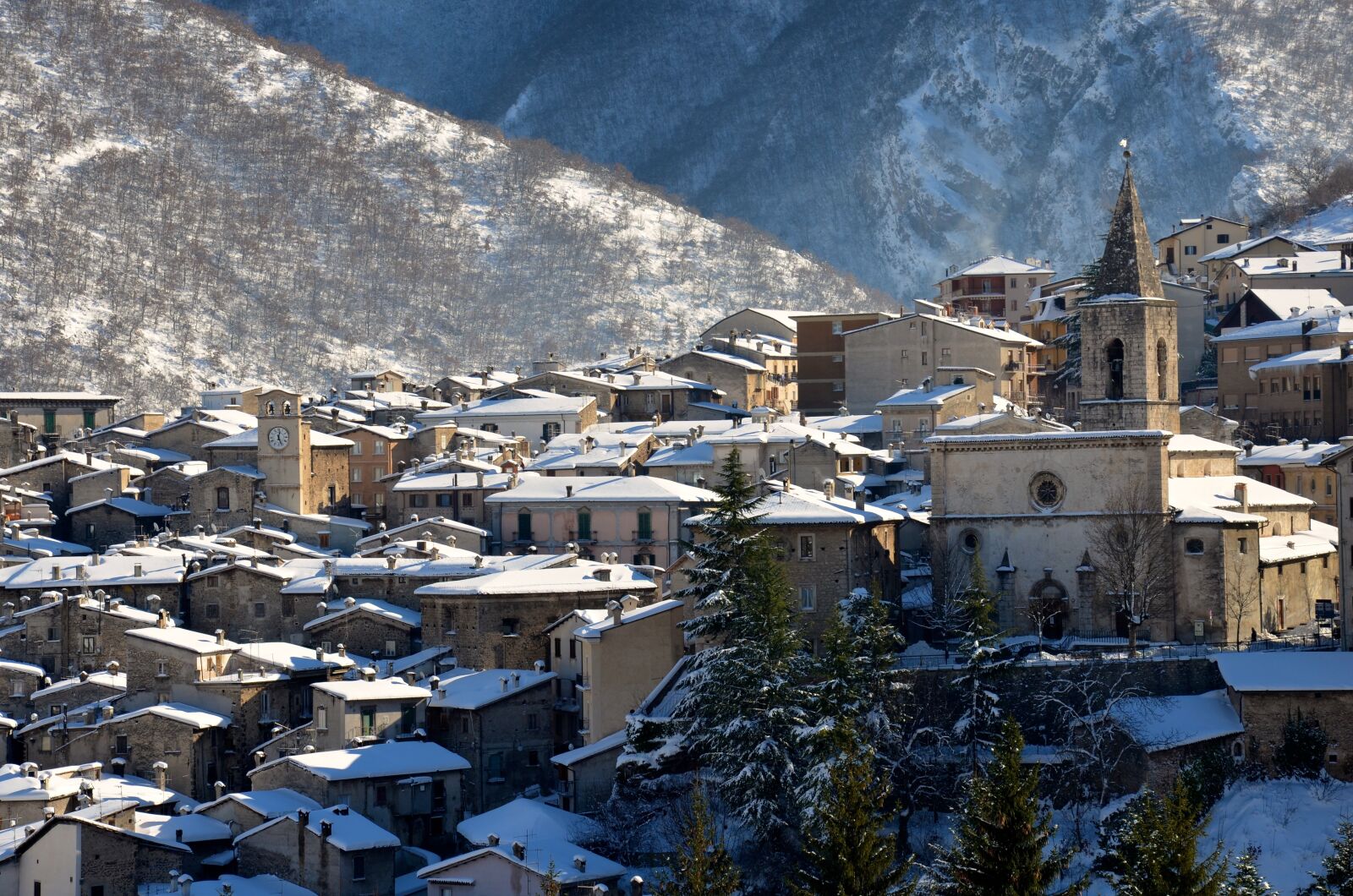 Nikon D5100 sample photo. Scanno, snow, winter photography