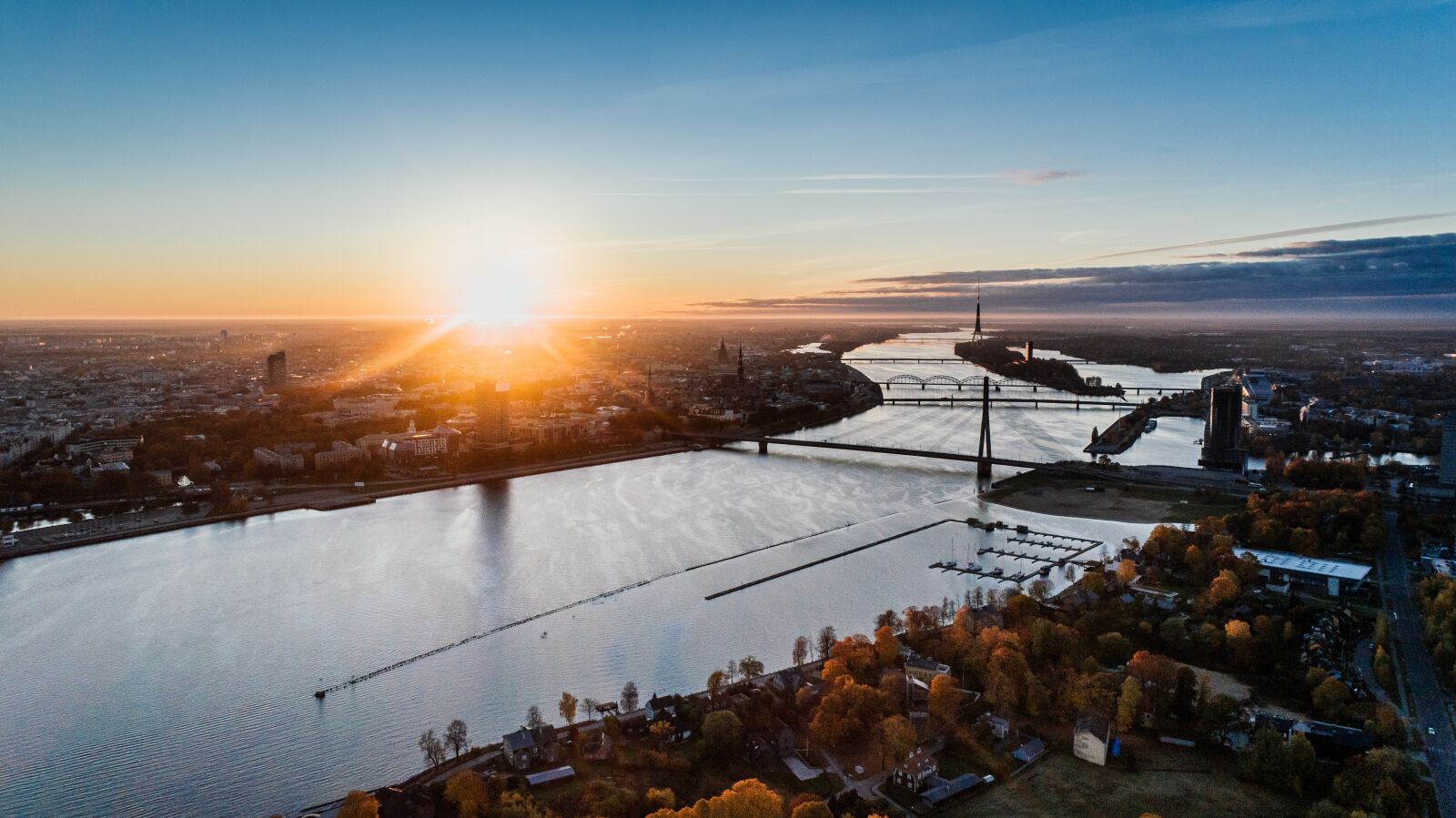 DJI FC6310 sample photo. Riga, latvia, drone photography