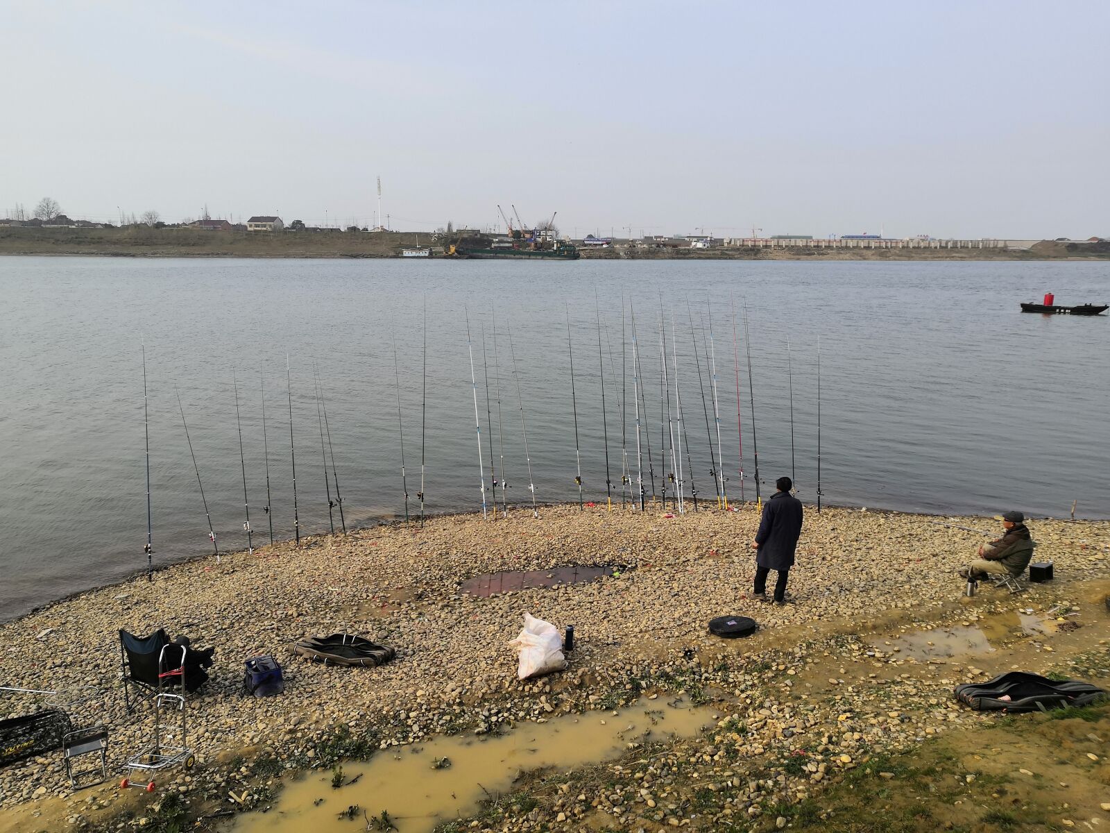 HUAWEI Honor 10 sample photo. Riverside, fishing, lonely photography