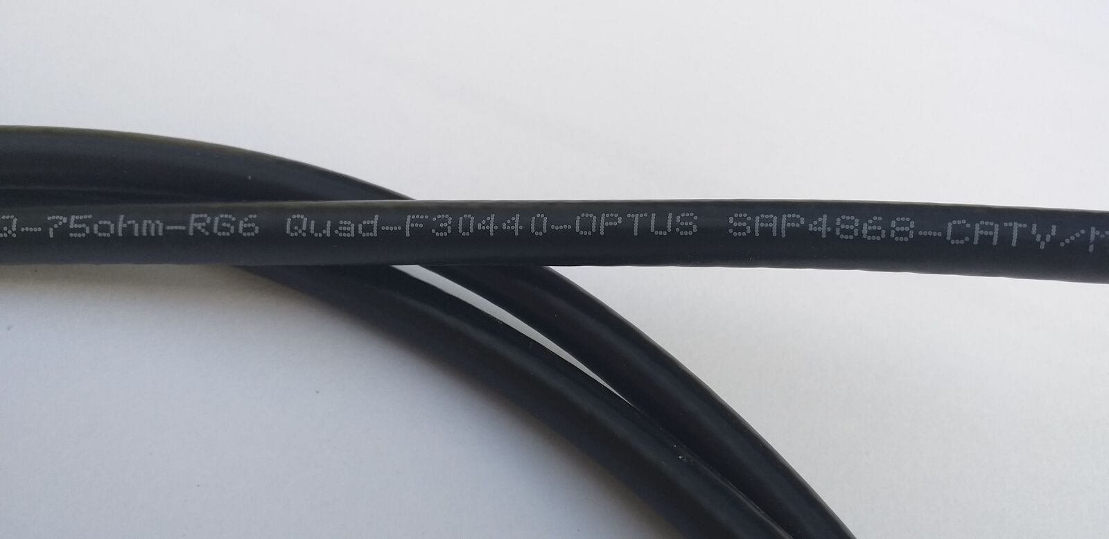 Samsung Galaxy J4+ sample photo. Coax, rg6, cable photography