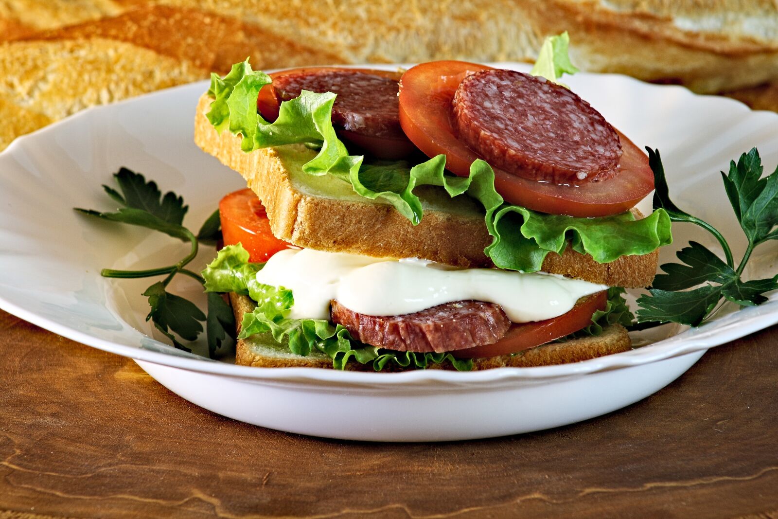 Canon EOS 1000D (EOS Digital Rebel XS / EOS Kiss F) sample photo. Juicy sandwich, sandwich, a photography