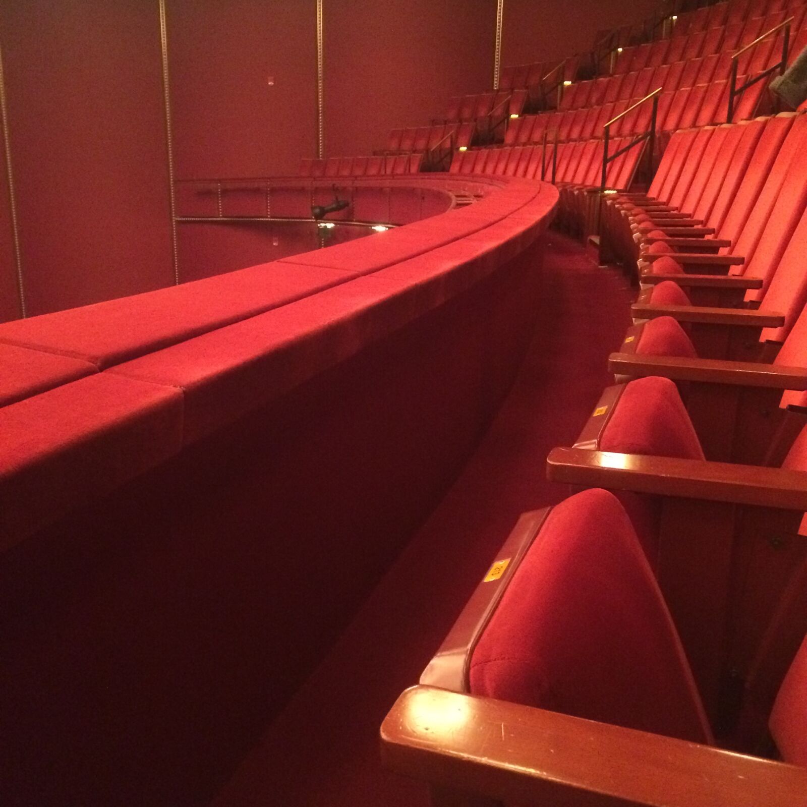 iPhone 5s back camera 4.15mm f/2.2 sample photo. Red, theater, seats, red photography