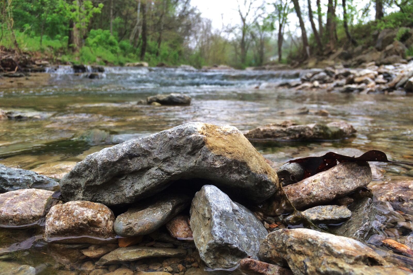 iPhone 5s back camera 4.15mm f/2.2 sample photo. Rocks, stream, water photography