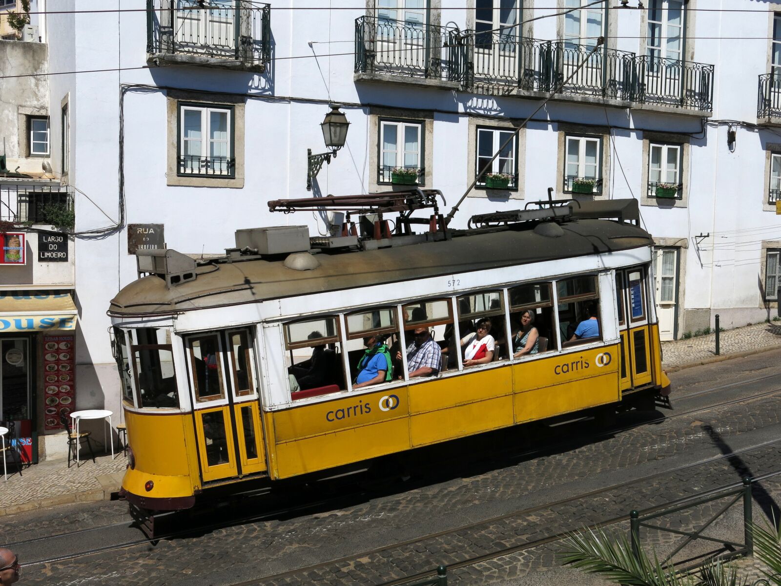 Canon PowerShot G15 sample photo. Lisbon, historic center, tram photography