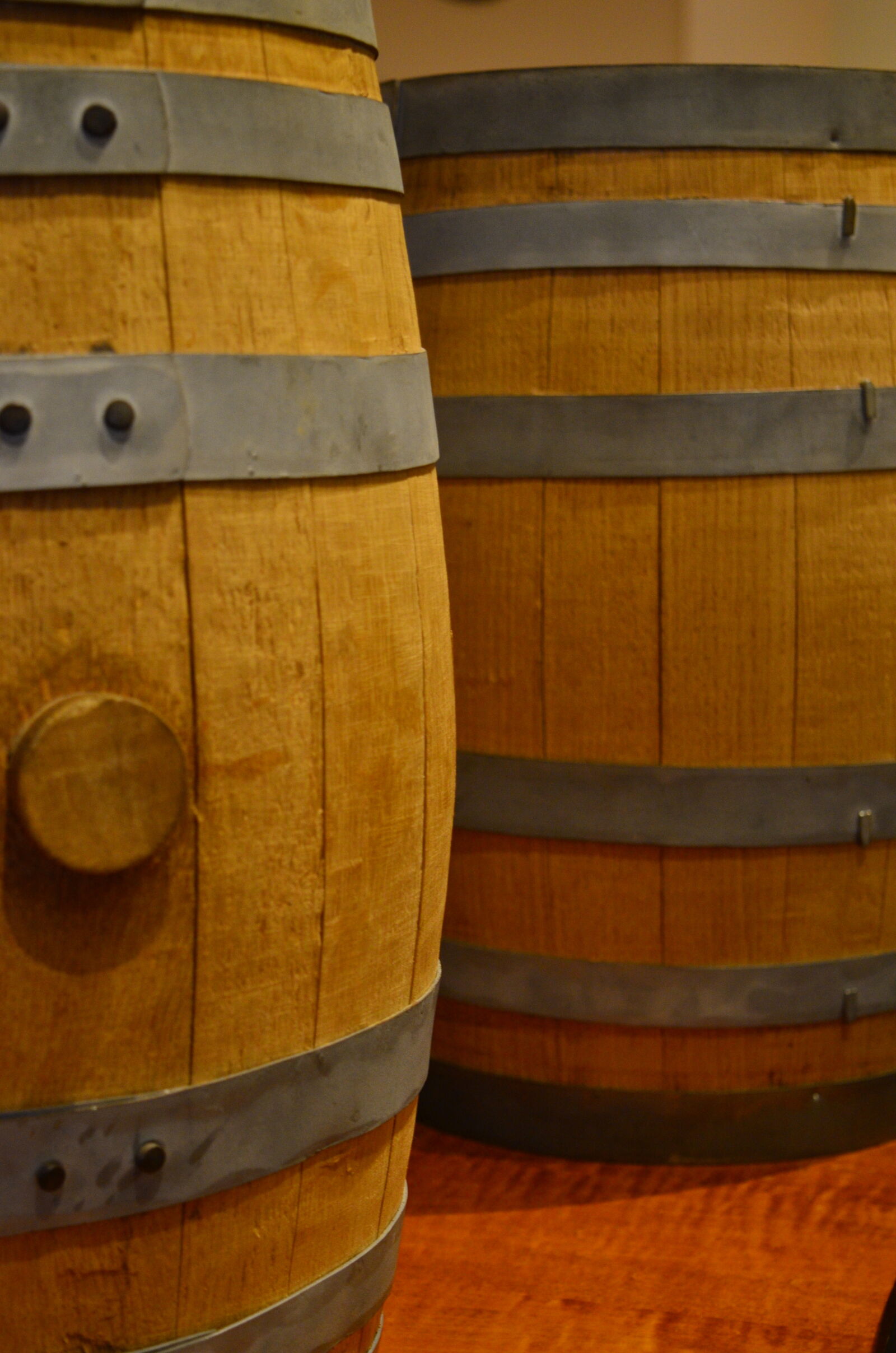 Nikon D5100 sample photo. Barrel, barrels, whiskey photography