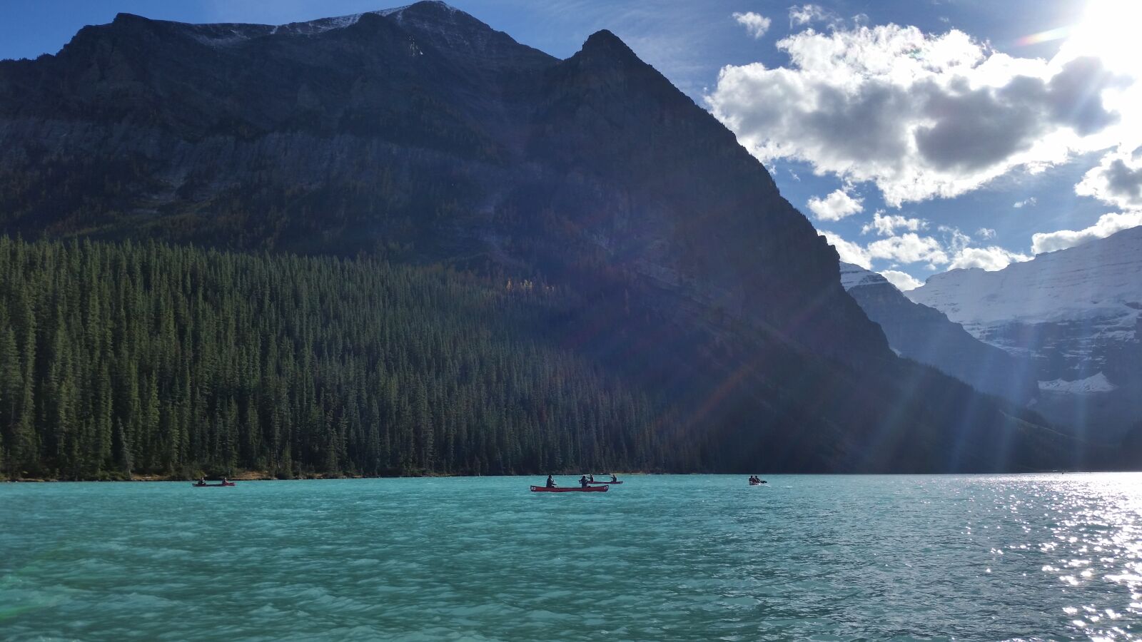 Samsung Galaxy S5 sample photo. Canoe, lake, lake, louise photography