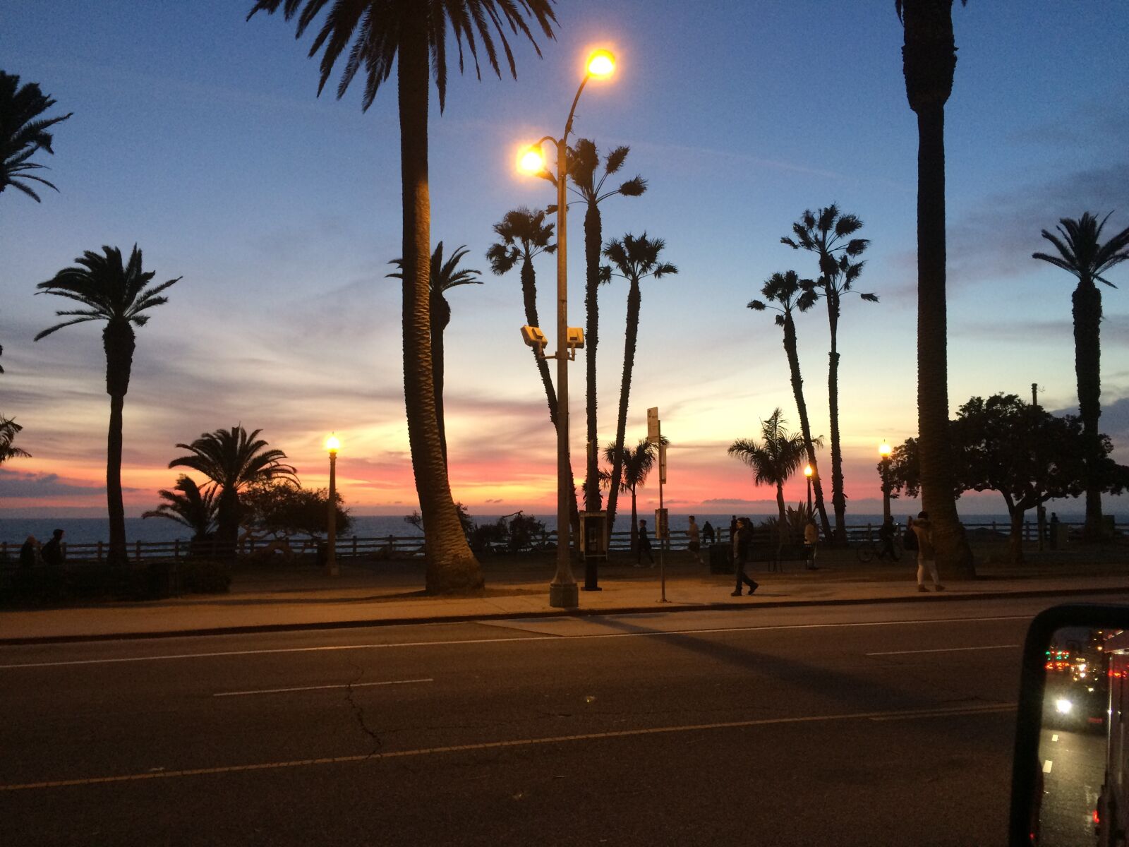 iPhone 5s back camera 4.15mm f/2.2 sample photo. Sunset, palm trees, beach photography