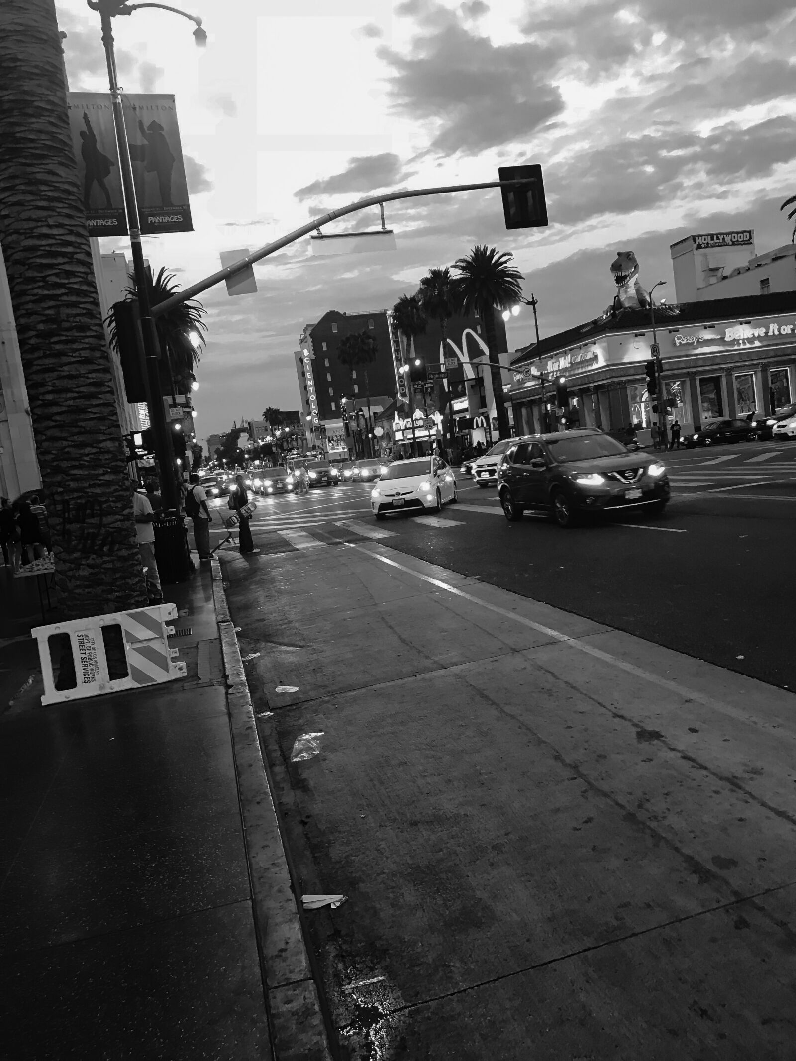 iPhone 7 back camera 3.99mm f/1.8 sample photo. Black, and, white, hollywood photography