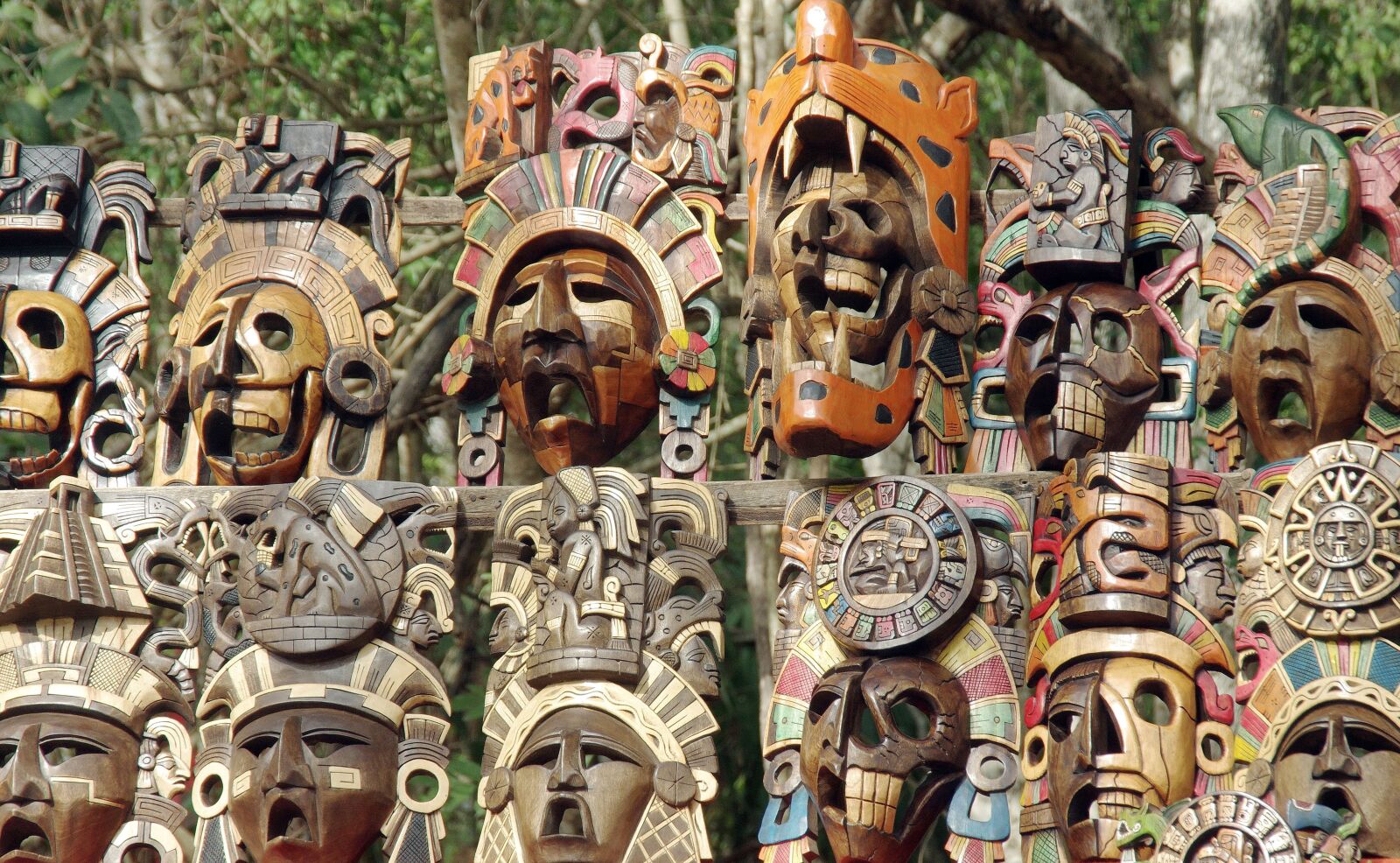 Pentax K-5 sample photo. Mexico, market, masks photography
