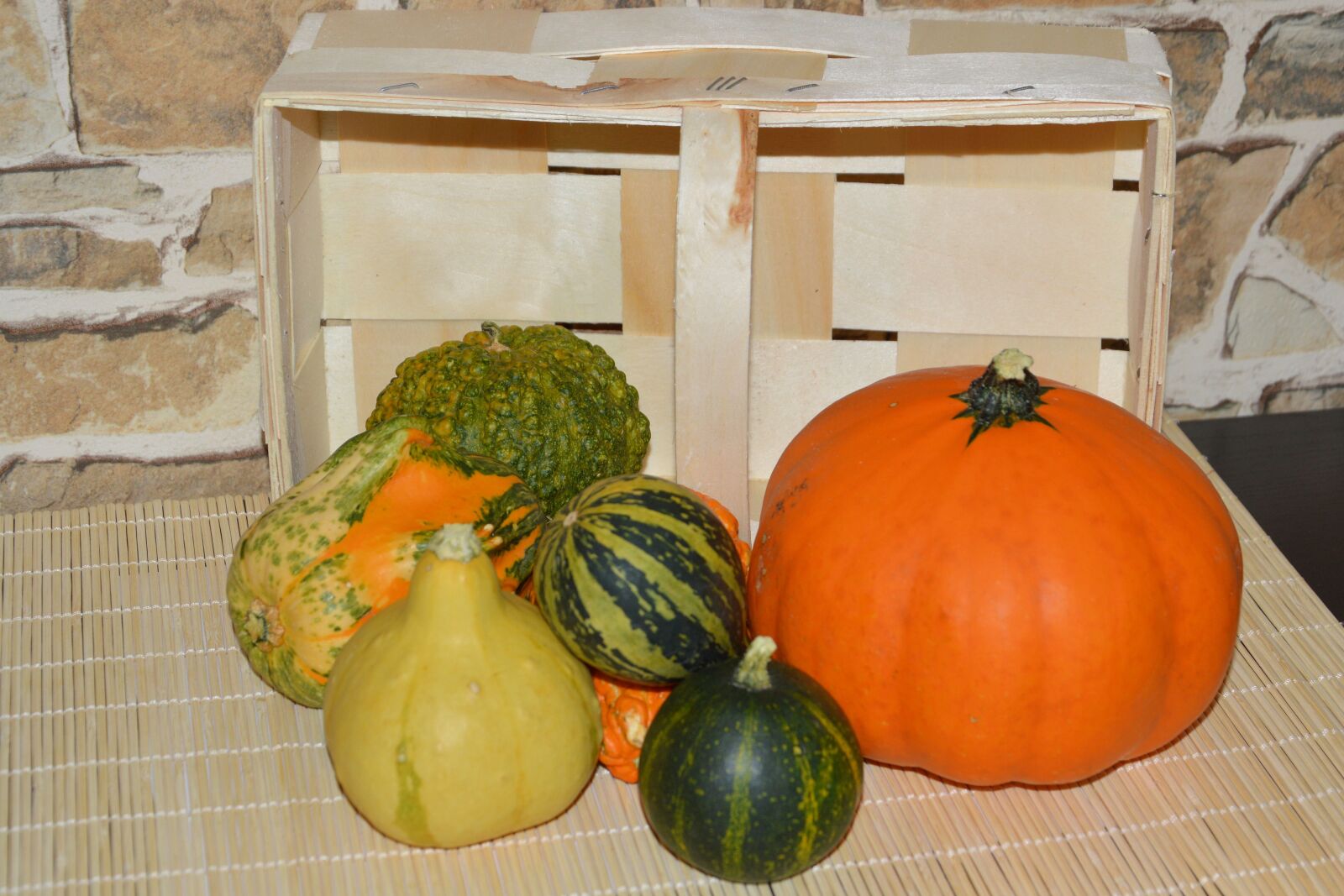 Nikon D3200 sample photo. Pumpkins, decorative squashes, decoration photography