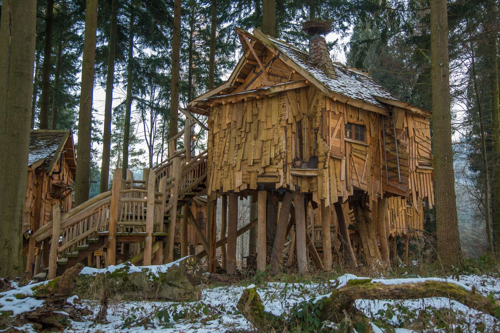 Canon EF 24-105mm F4L IS USM sample photo. Woodhouse, treehouse, tree hut photography