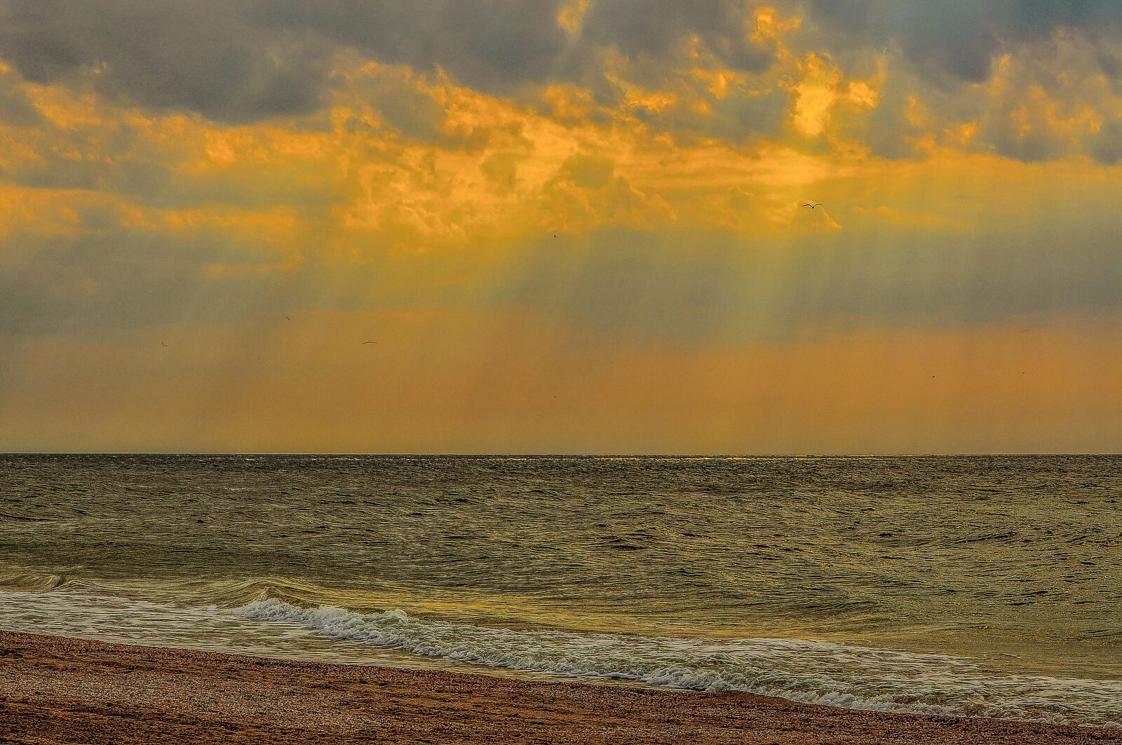Nikon D90 sample photo. Sea, clouds, horizon photography