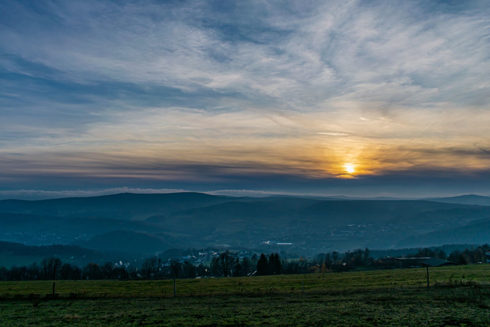 Nikon D5300 sample photo. Ore mountains, abendstimmung, backlighting photography