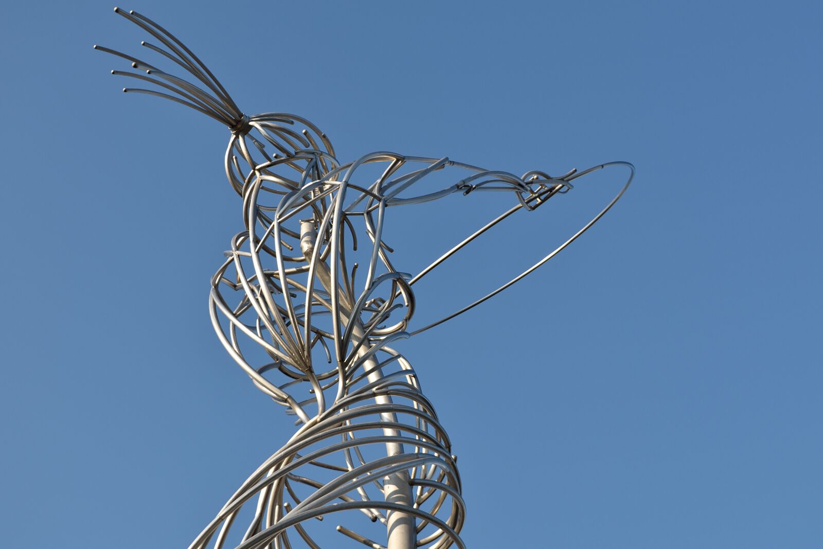 Nikon D5500 sample photo. Belfast, statue, metal photography