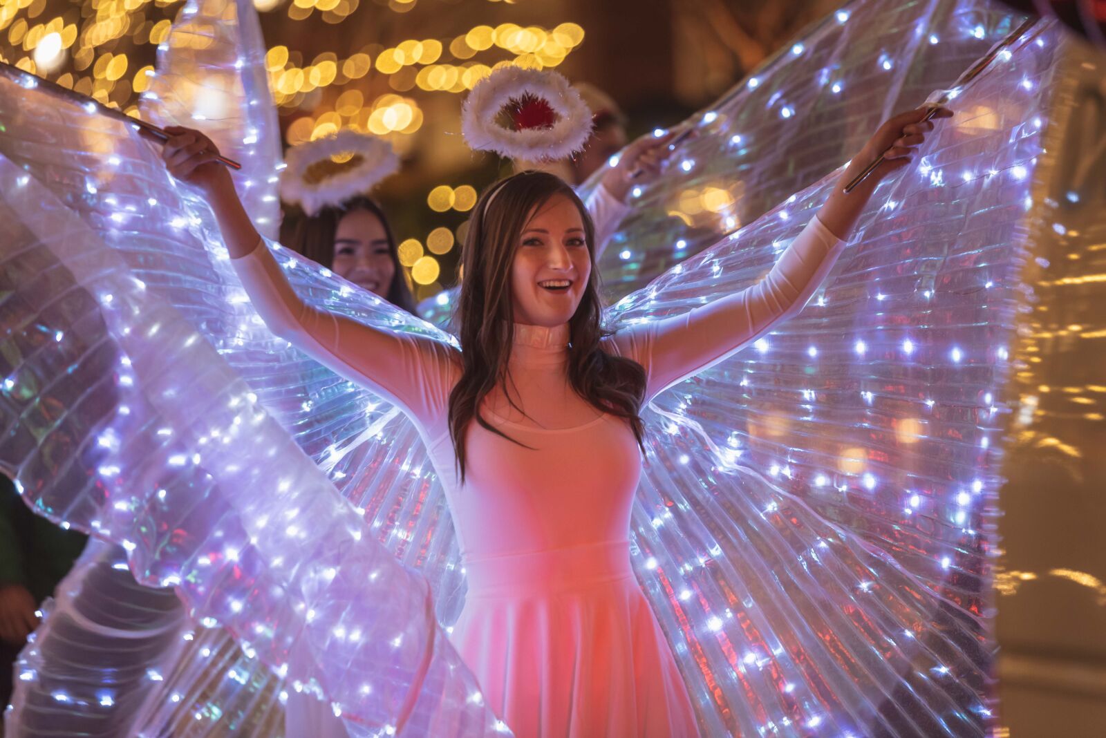 Nikon D750 sample photo. Christmas, angel, illumination photography
